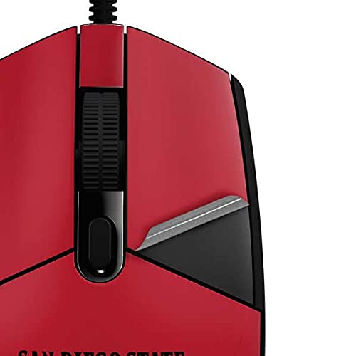 Logitech G203 Prodigy RGB Wired Gaming Mouse Skin - Officially Licensed San Diego State Logo Decal | Custom Protective Cover for Gaming Setup & Esports