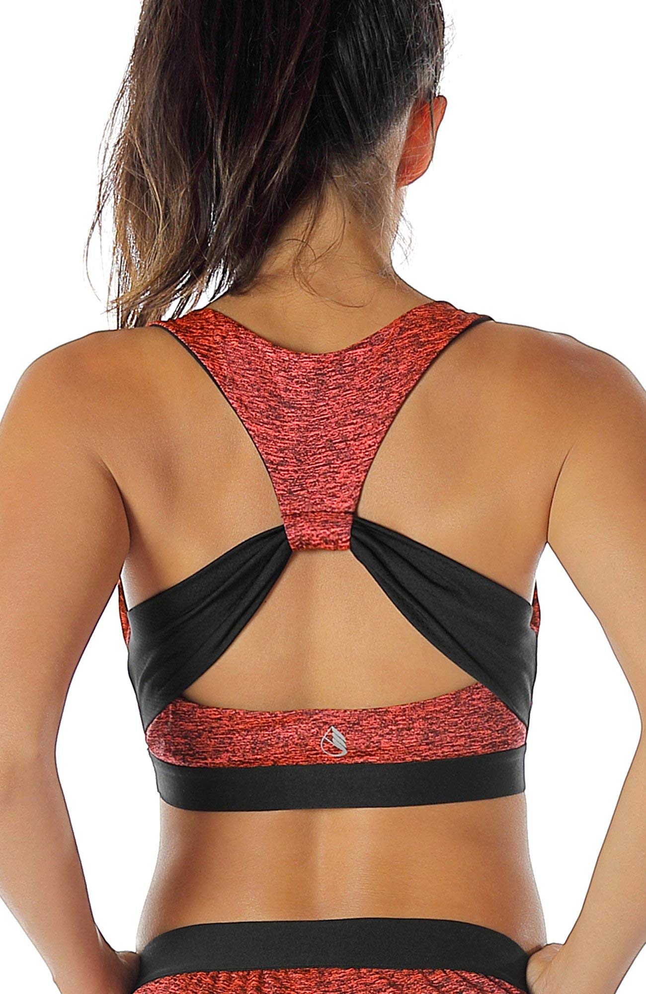 Icyzone Women's Workout Sports Bras - High Support Fitness Athletic Running Yoga Tops for Active Lifestyles | Gym, Running, Yoga & Daily Wear