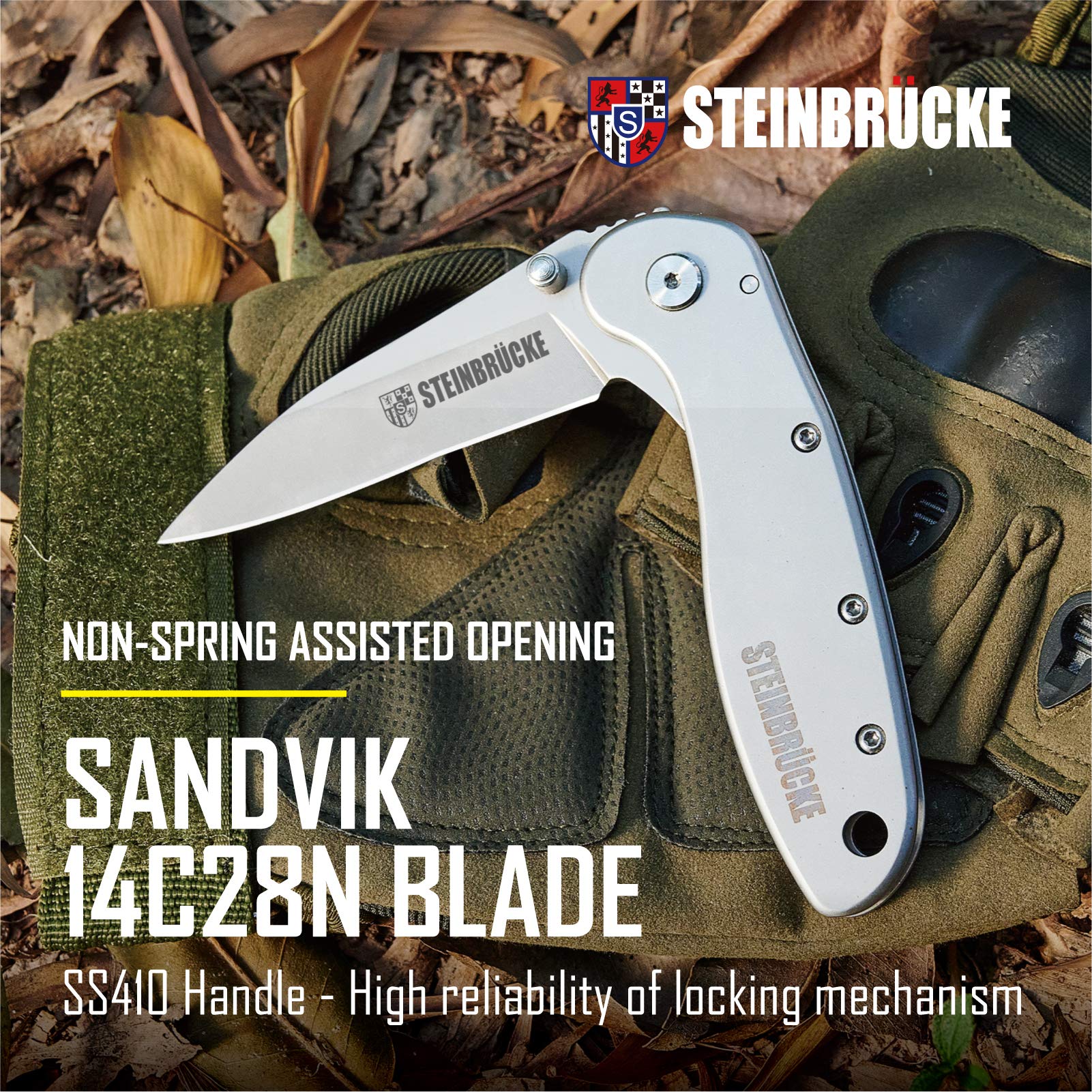 Premium Folding Pocket Knife for Men - 3.1