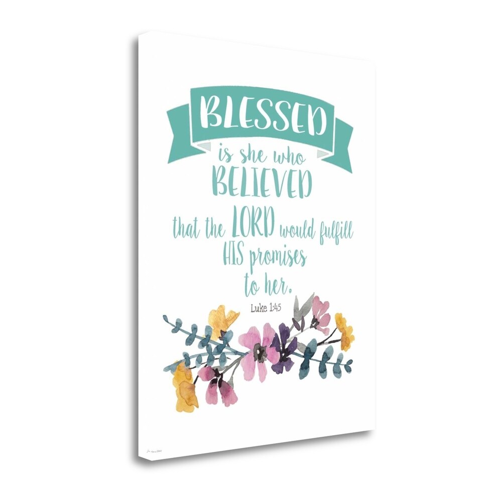 Blessed Is She by Jo Moulton - Premium Giclee Art Print on Gallery Wrapped Canvas - Ready to Hang Wall Decor for Living Room, Bedroom & Office