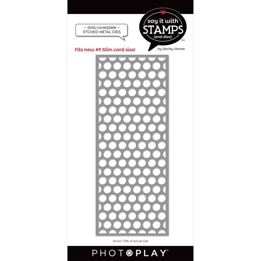 9 Dots Cover Plate Dies for Card Making & Scrapbooking - Say It With Stamps by PhotoPlay | Perfect for DIY Greeting Cards, Invitations & Memory Albums