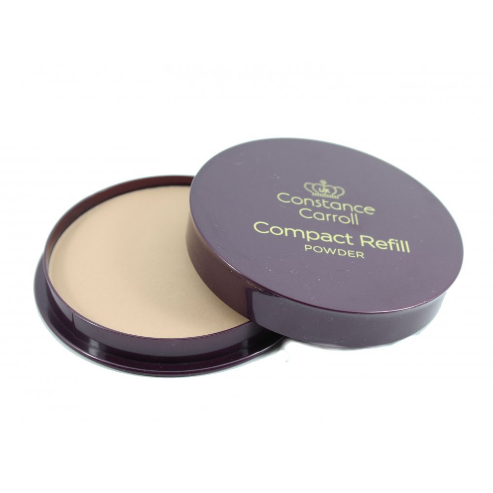 Constance Carroll UK Compact Refill Powder - Shade Number 12 Sunhaze, 12g | Oil-Control & Matte Finish Pressed Powder for Flawless Makeup | Perfect for Daily Use, Travel & Touch-Ups