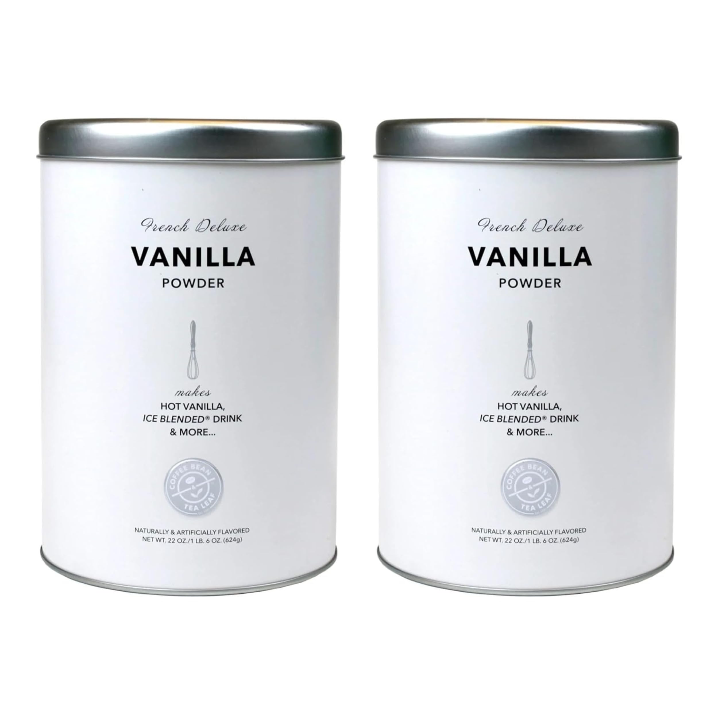 The Coffee Bean & Tea Leaf French Vanilla Coffee Creamer - 2 Pack for Coffee, Lattes, Smoothies, Baking & Desserts | Perfect for Home, Office & Cafe Use