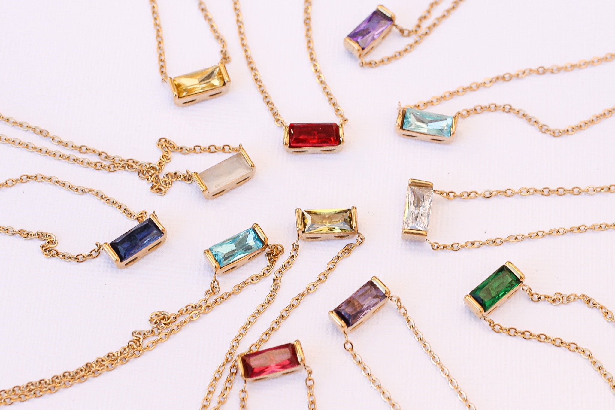 CZ Birthstone Necklace in 14K Gold - Personalized Zodiac Pendant for Women - Perfect Gift for Birthday, Anniversary & Mother's Day Jewelry