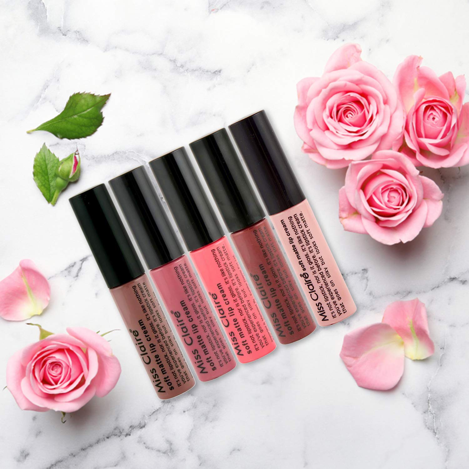 Miss Claire Soft Matte Lip Cream - 32 Shades, Long Lasting Matte Liquid Lipstick, Vegan & Cruelty Free | Perfect for Everyday Wear, Date Night & Special Occasions