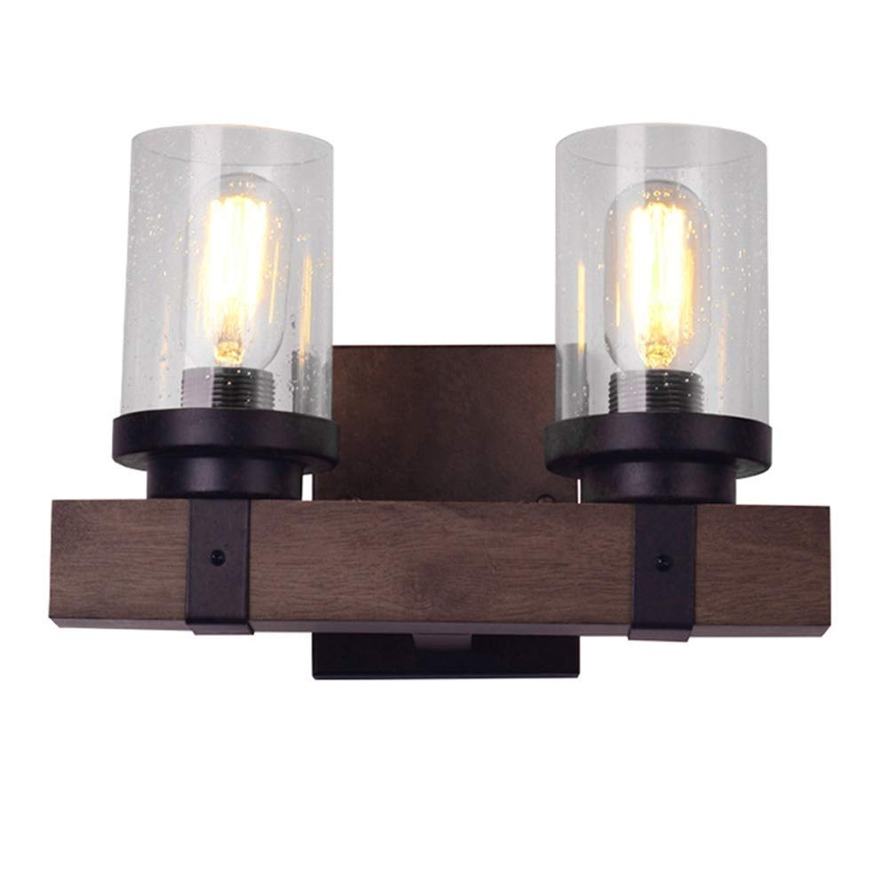 Vintage Industrial Wall Sconce Light - Double Head Adjustable Wall Mounted Lamp for Bedroom, Living Room, Hotel & Corridor - Modern Retro Reading Light for Bedside, Bathroom & Outdoor Decoration - Perfect for Ambient Lighting and Cozy Spaces
