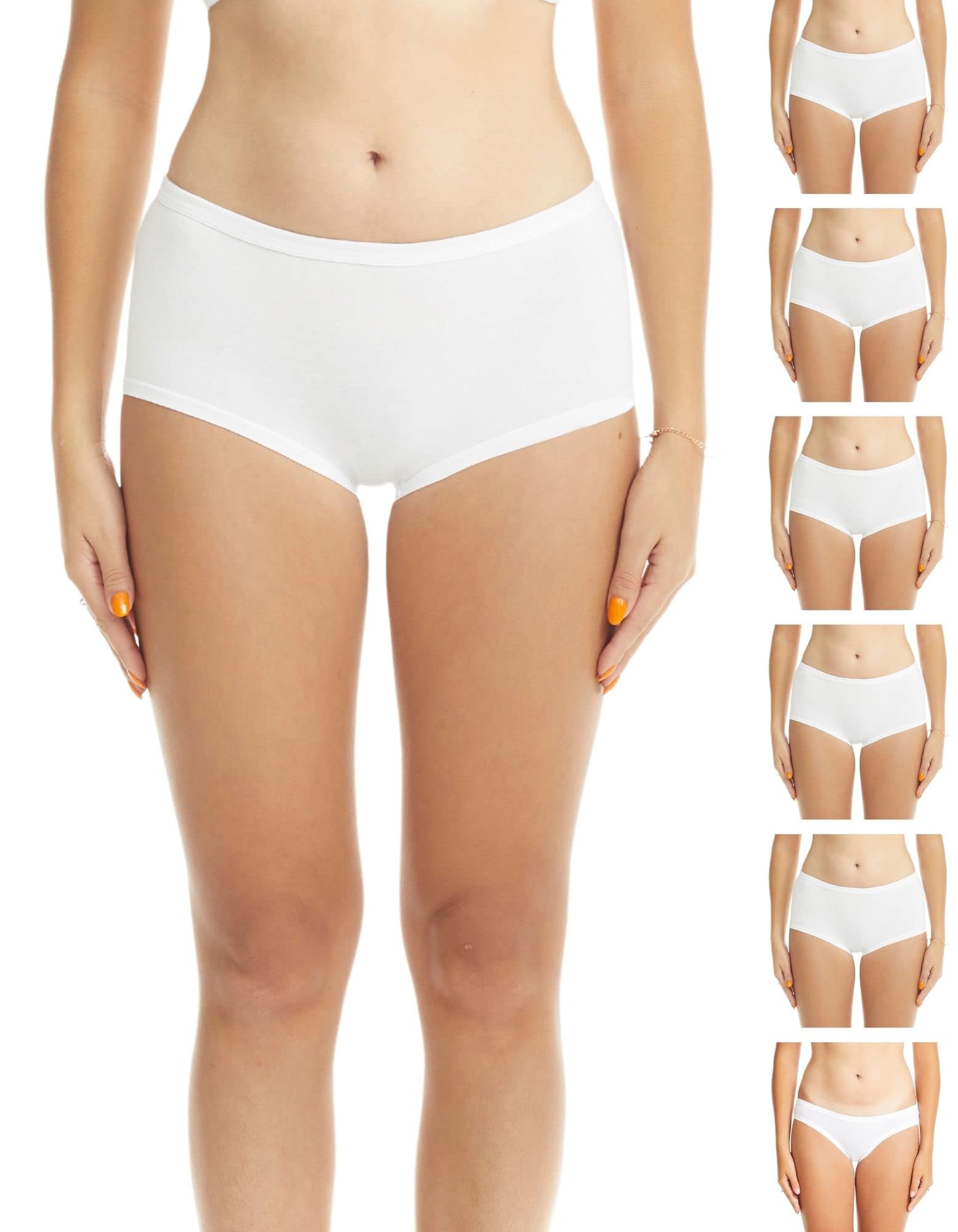 Esteez Women's Cotton Underwear - 5-Pack Soft Breathable Boyshort Panties for Everyday Comfort | Perfect for Yoga, Sleep & Lounge Wear