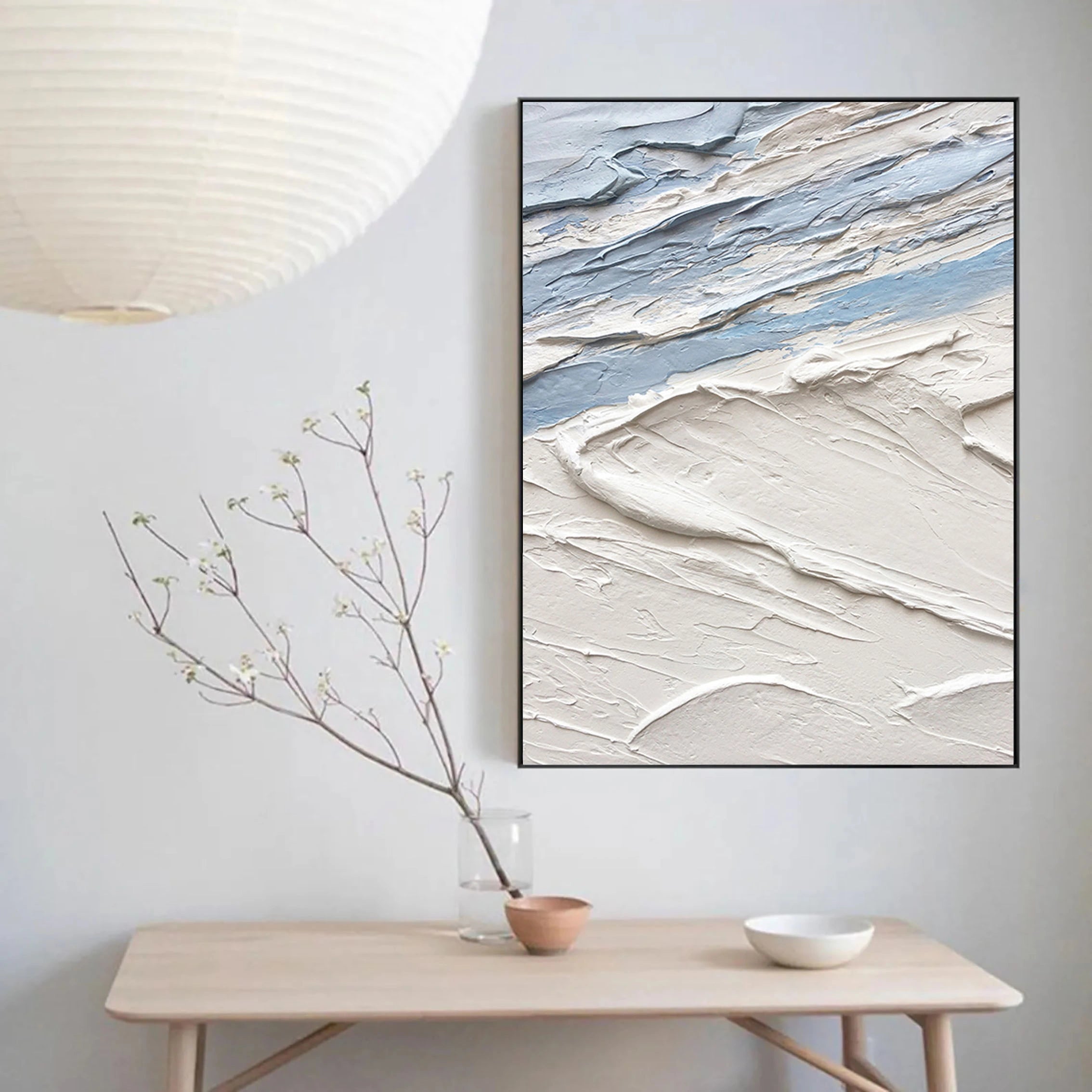 Minimalist Textured Plaster Art Painting - Modern Abstract Wall Decor for Living Room, Bedroom & Office | #MM031
