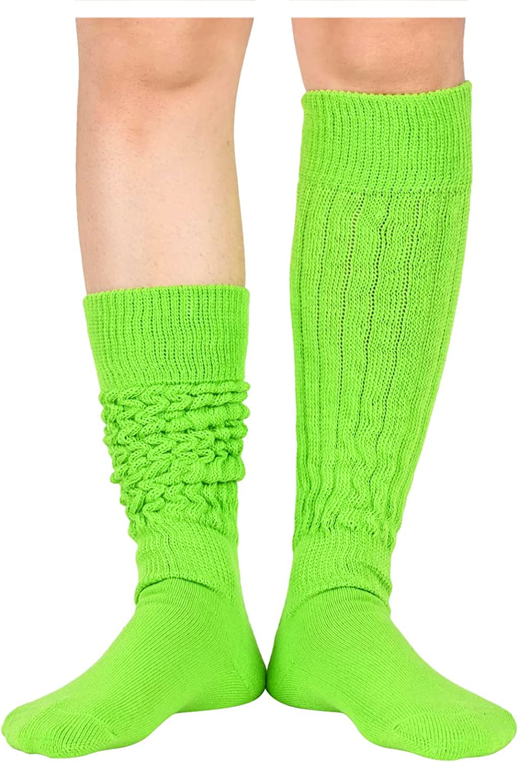 Zmart Women's Slouch Socks - Cozy 80s Style Scrunch Socks for Women | Soft & Warm Knit Socks in White, Black, Orange & Cream | Perfect for Casual Wear, Lounge, Retro Outfits & Cold Weather