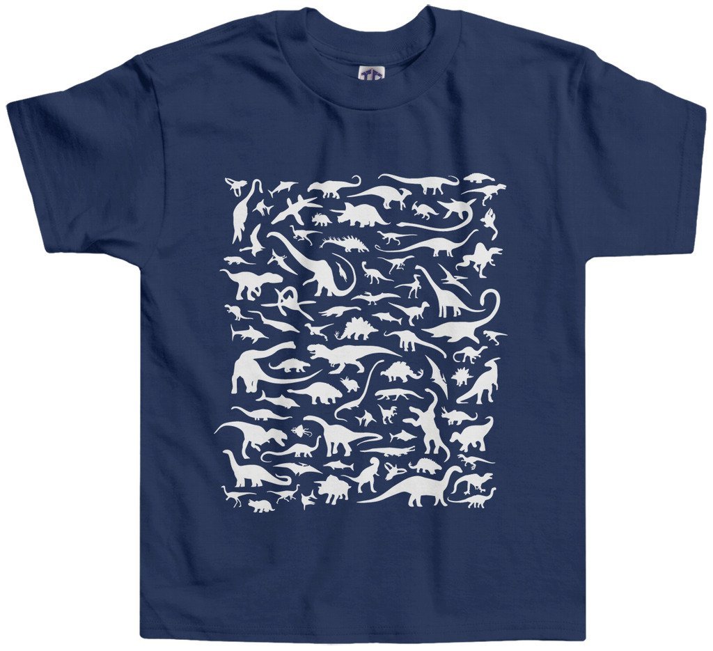 Threadrock Little Girls' Dinosaur Toddler T-Shirt - Cute Dino Graphic Tee for Toddler Girls 2T-5T - Perfect for Playdates, Preschool & Everyday Wear