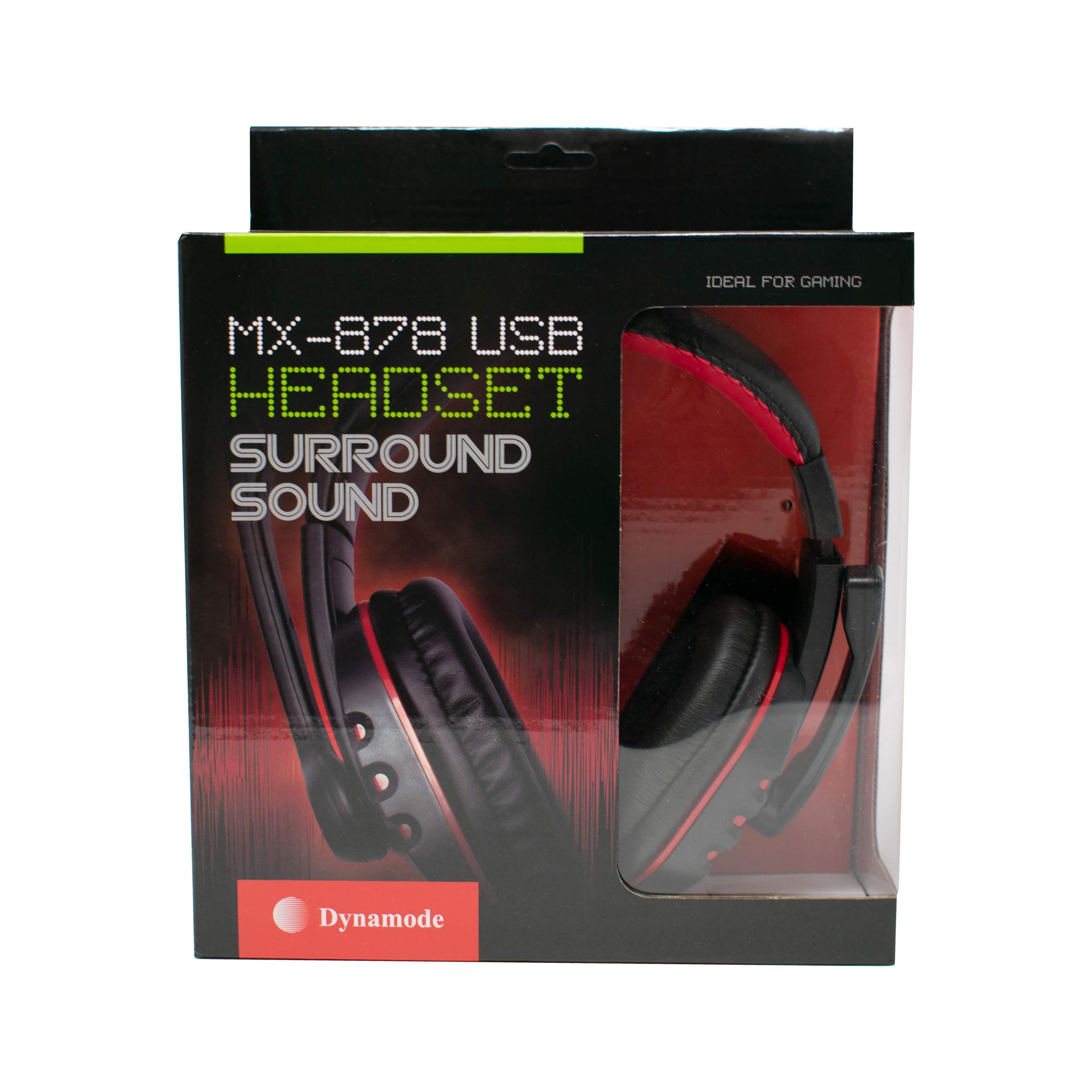 Dynamode MX-878 USB Stereo Headset with Noise-Canceling Microphone & Inline Volume Control - Compatible with PC, Laptop, Skype, Zoom - Perfect for Online Meetings, Gaming & Remote Work