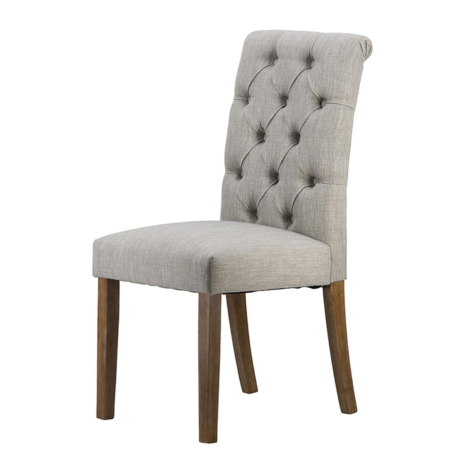 A&B Home 39 Inch Solid Wood Smoke Gray Armless Dining Chair - Modern Kitchen & Dining Room Furniture for Home, Restaurant, and Office Use