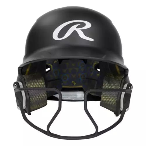 Rawlings Mach Hi Viz Fastpitch Softball Batting Helmet with Integrated Facemask - Youth & Adult Safety Gear for Baseball Games & Practice - MCHVIZ