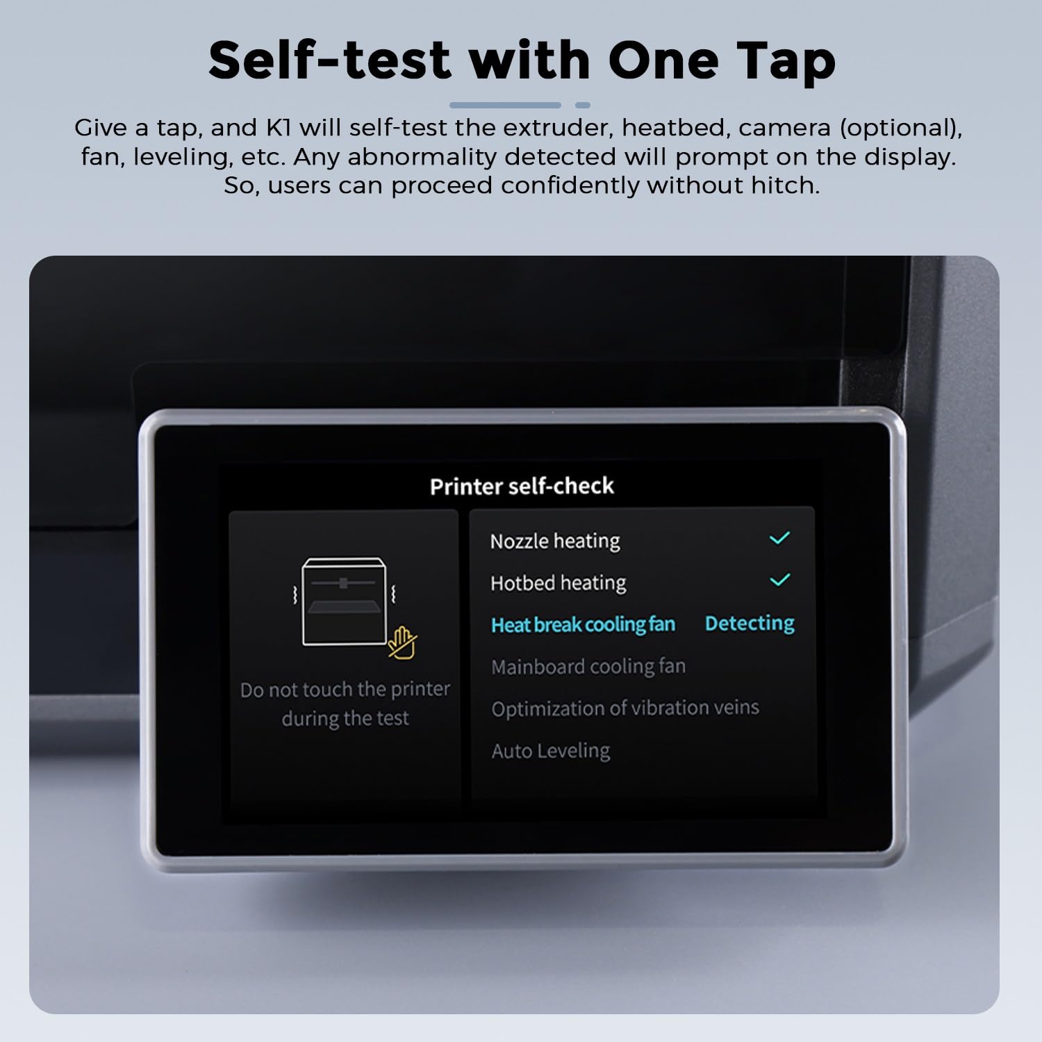 Official Creality K1 3D Printer - 600mm/s High-Speed Printing, 20000mm/s² Acceleration, 32mm³/s Flow Hotend | Auto-Leveling, Dual Cooling, One-Tap Self-Test | Perfect for Home, Office & Maker Projects - Ready to Use Out-of-The-Box 3D Printer