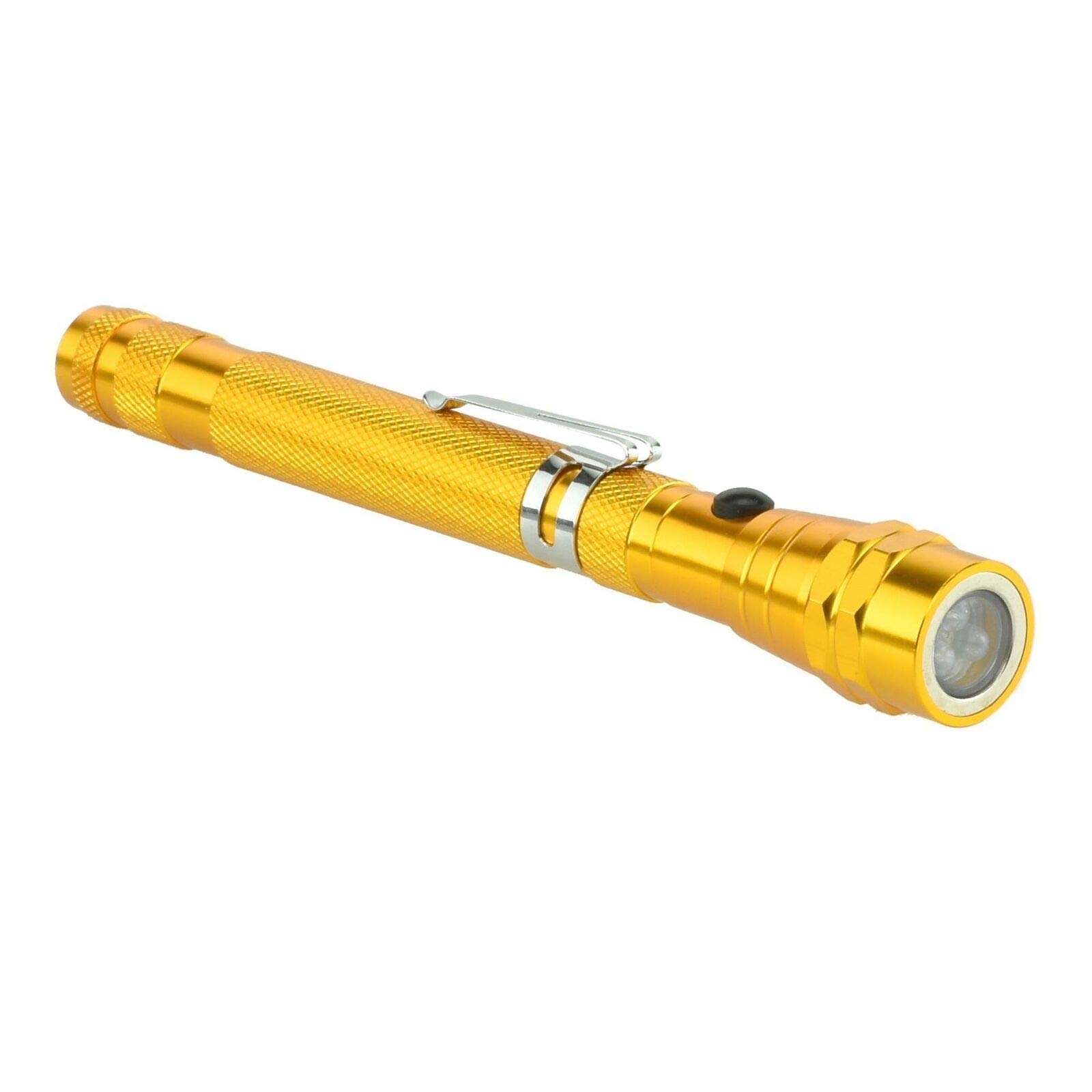 Magnetic Flashlight with Flexible Telescoping Pickup Tool - LED Inspection Light for Mechanics, Electricians & DIY Home Repairs (Great for Tight Spaces & Dropped Items)