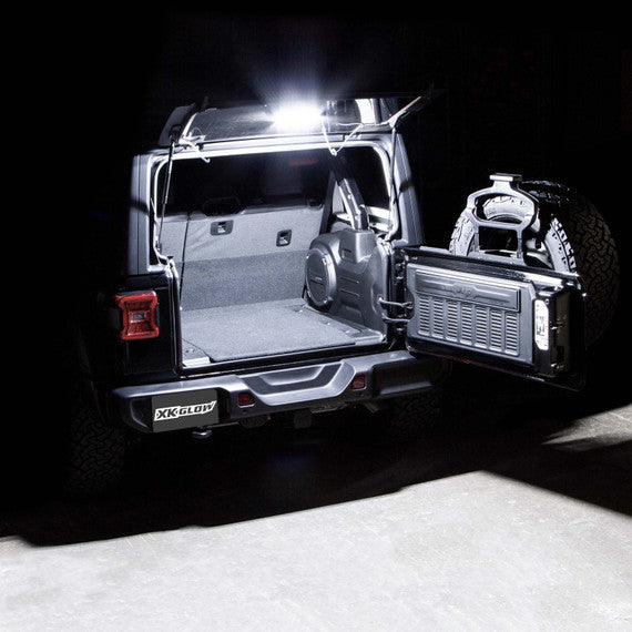 High Brightness LED Cargo Light for Jeep Wrangler JL (2018-2023) - Waterproof Interior Truck Bed Lighting for Off-Roading & Camping