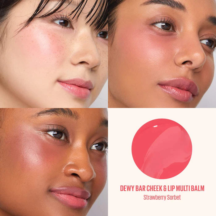 Kaja Dewy Bar Lip & Cheek Balm - Natural Blush & Tint for Lips & Cheeks | Vegan, Cruelty-Free Makeup | Perfect for Everyday Glow & On-The-Go Touch Ups