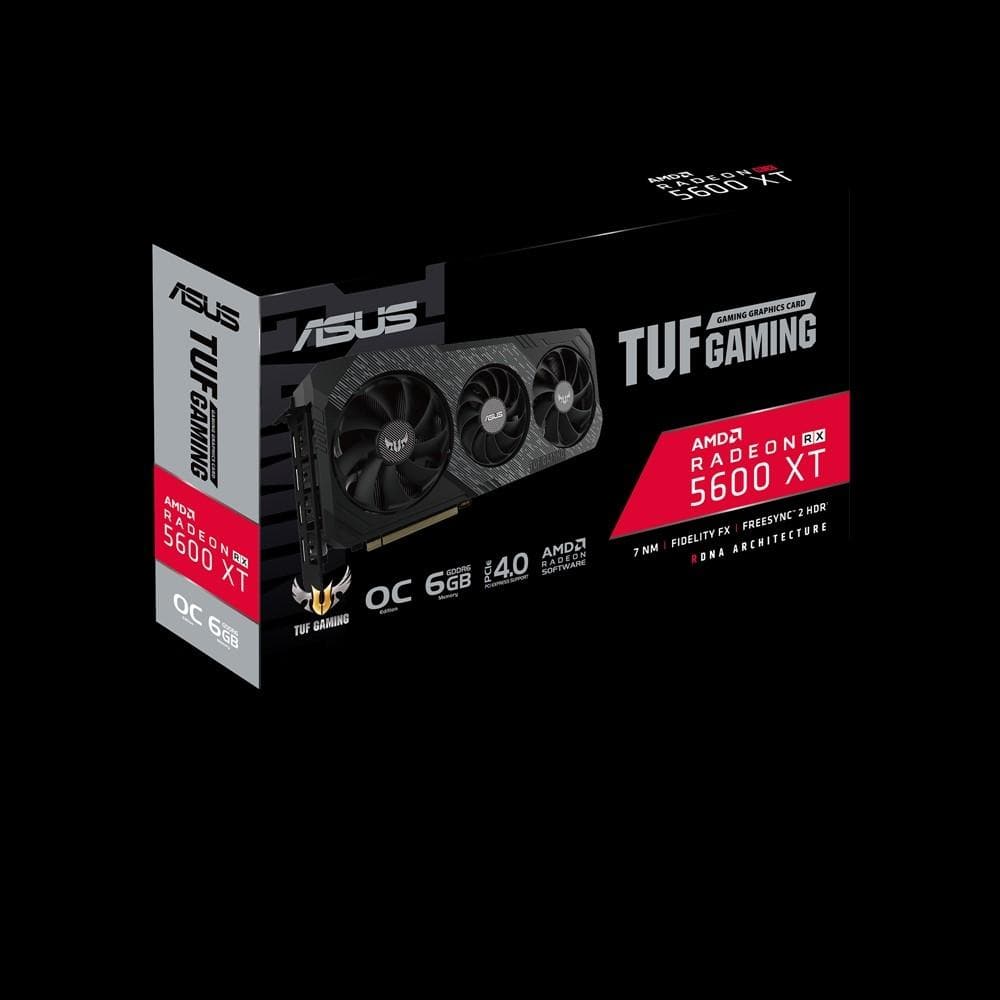 ASUS TUF Gaming RX 5600 XT 6GB GDDR6 Graphics Card - EVO Edition with 3-Year Warranty | High Performance for 1080p & 1440p Gaming, Streaming & Content Creation