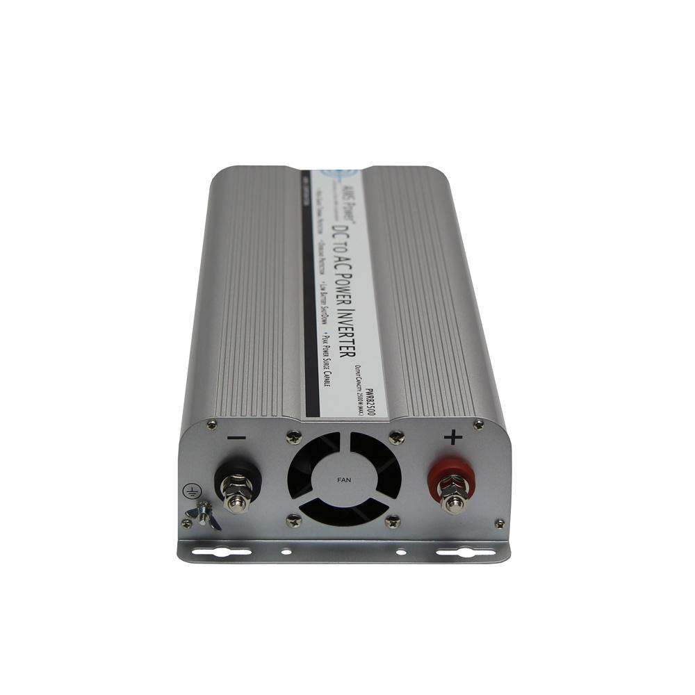 Aims Power PWRB2500 2500W Pure Sine Wave Power Inverter - 12V DC to 120V AC Converter for RVs, Boats, Camping & Emergency Backup Power