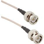 BNC Straight Plug to BNC Straight Plug RG-316 Cable 0.25m (5 Pack) - High-Speed Coaxial Cable for CCTV, Audio Video Equipment & RF Applications