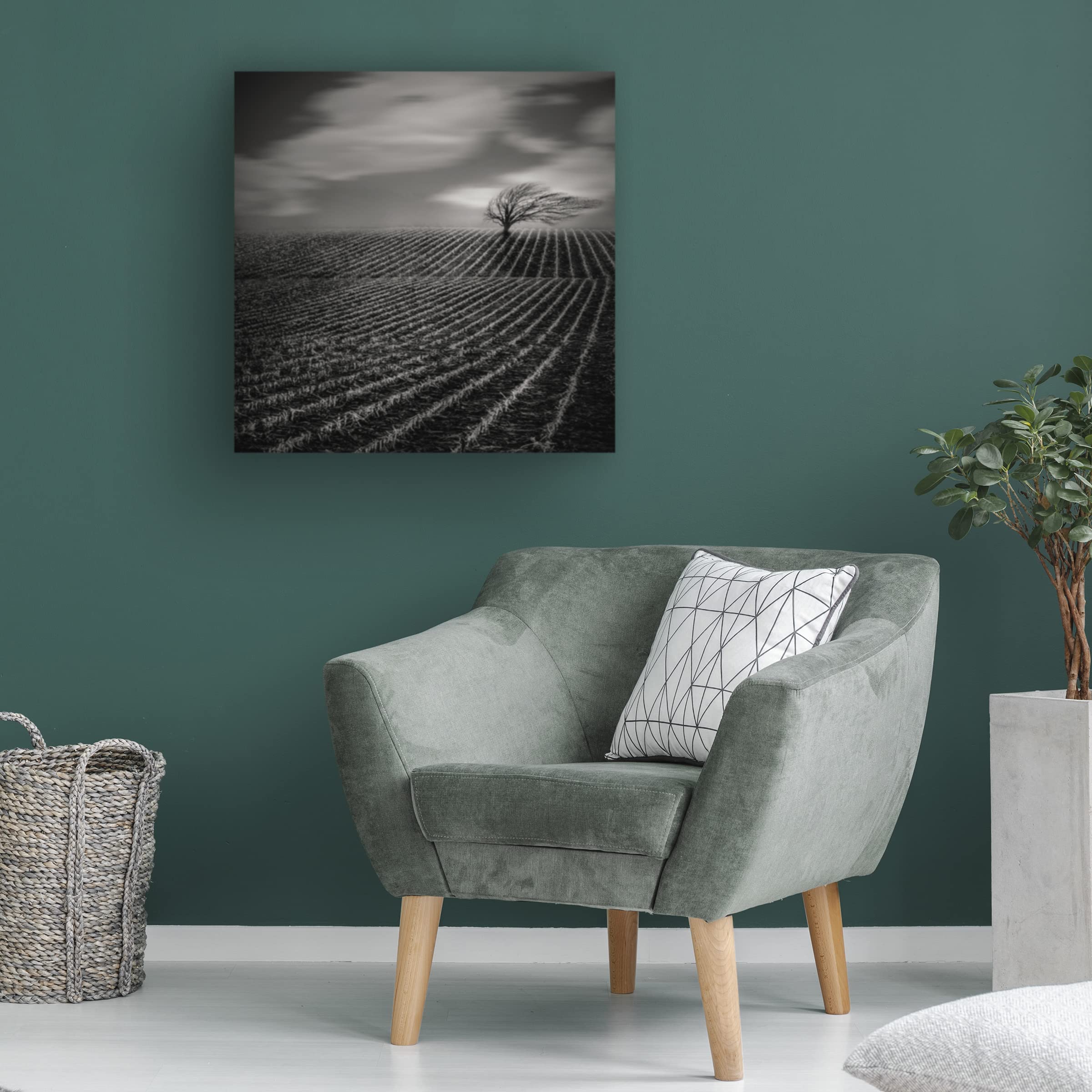 Trademark Fine Art 'Loneliness' Canvas Wall Art Print by Agniribe - Modern Abstract Painting for Living Room, Bedroom & Office Decor
