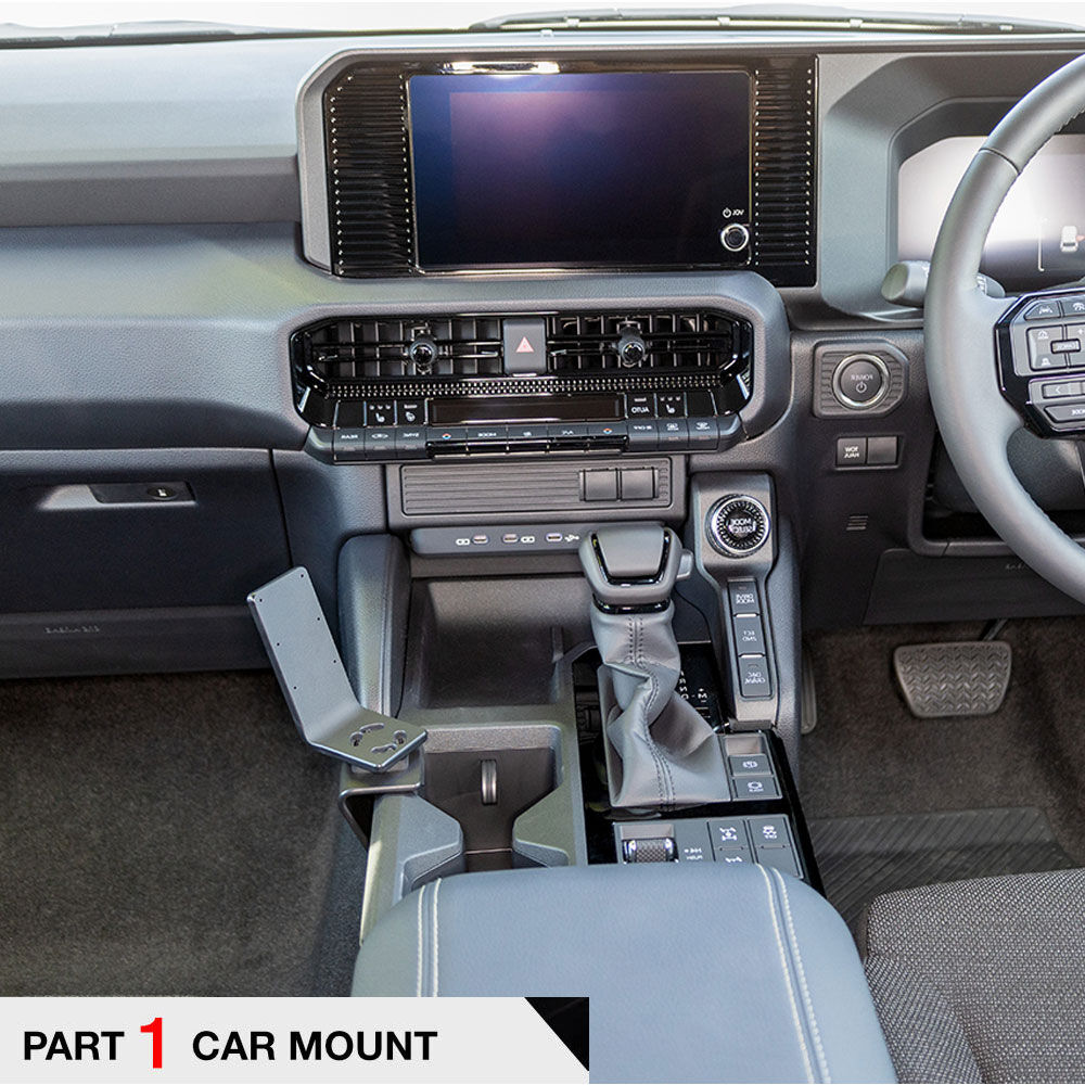ClicOn No Holes Console Dash Mount for Toyota Prado 2024-2025 | Secure Phone Holder for Off-Roading & Daily Commuting