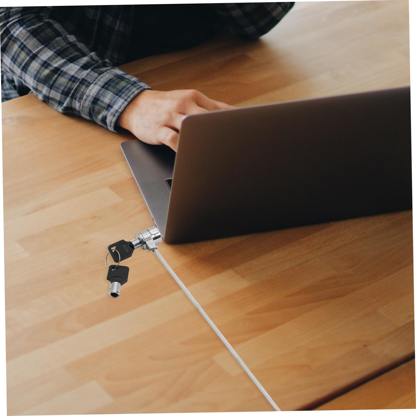 NOLITOY 2-Pack Laptop Security Cable Lock Kit - Anti-Theft Notebook Lock for MacBook, Dell, HP & More - Perfect for Offices, Libraries, Schools & Public Spaces