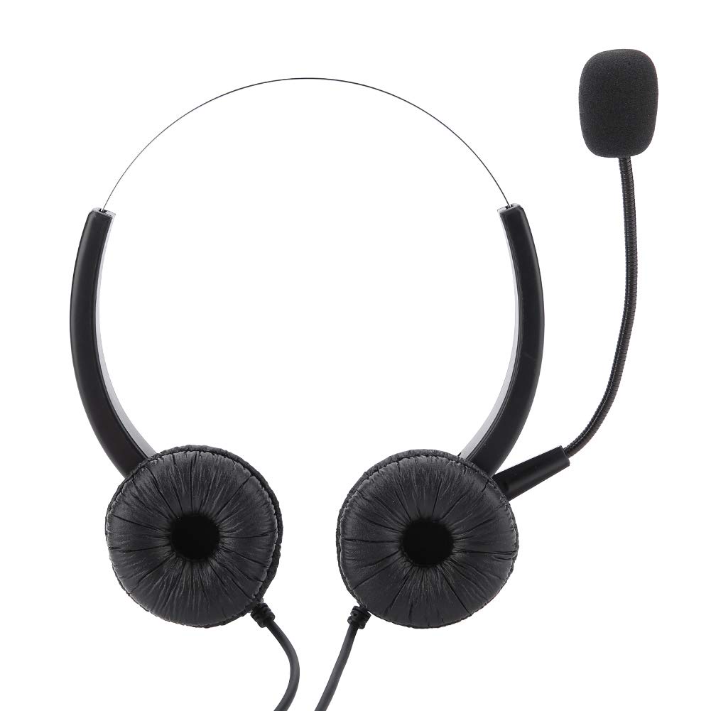 Professional Noise Cancelling Call Center Headset with RJ9 Connector - Crystal Clear Office Phone Headset for Comfortable Long Wear | Ideal for Telephone Counseling Services & Customer Support Teams