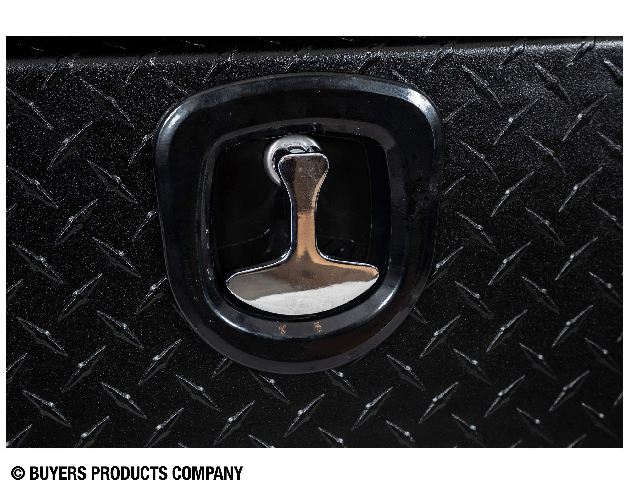 Buyers Products 1715105 Textured Matte Black Diamond Tread Aluminum Underbody Truck Tool Box - 18