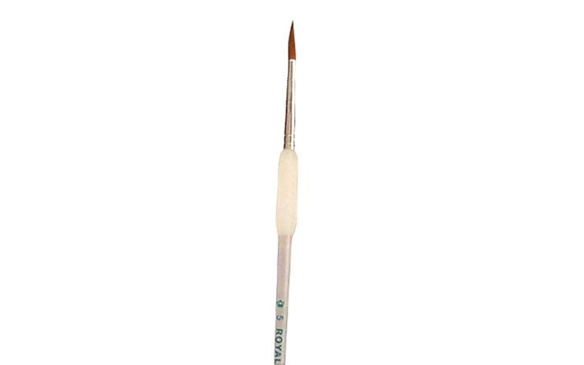 Royal Soft Grip Sable Hair Paint Brush Set of 5 - Professional Artist Round Brushes for Oil, Acrylic & Watercolor Painting - Perfect for Canvas, Wood & DIY Art Projects