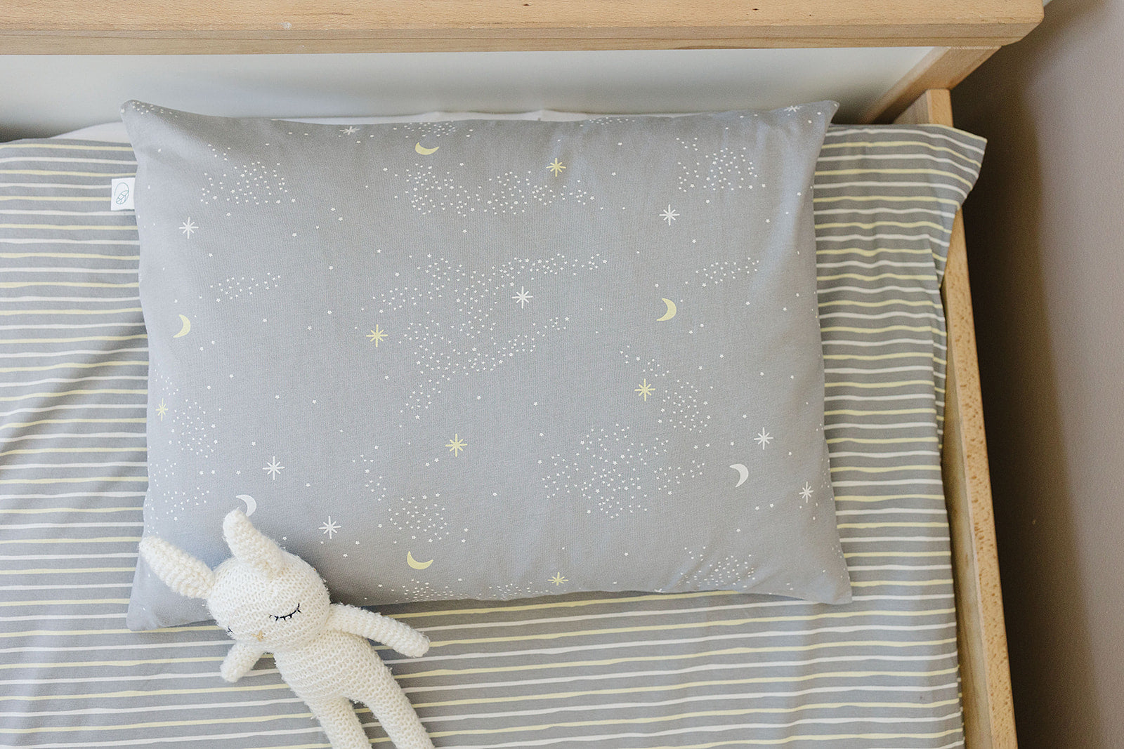 Ecolino® 100% Organic Cotton Pillowcases - 2 Pack (Milky Way & Stripes) | Soft & Breathable Bedding for a Comfortable Sleep | Perfect for Home, Hotel, and Travel Use