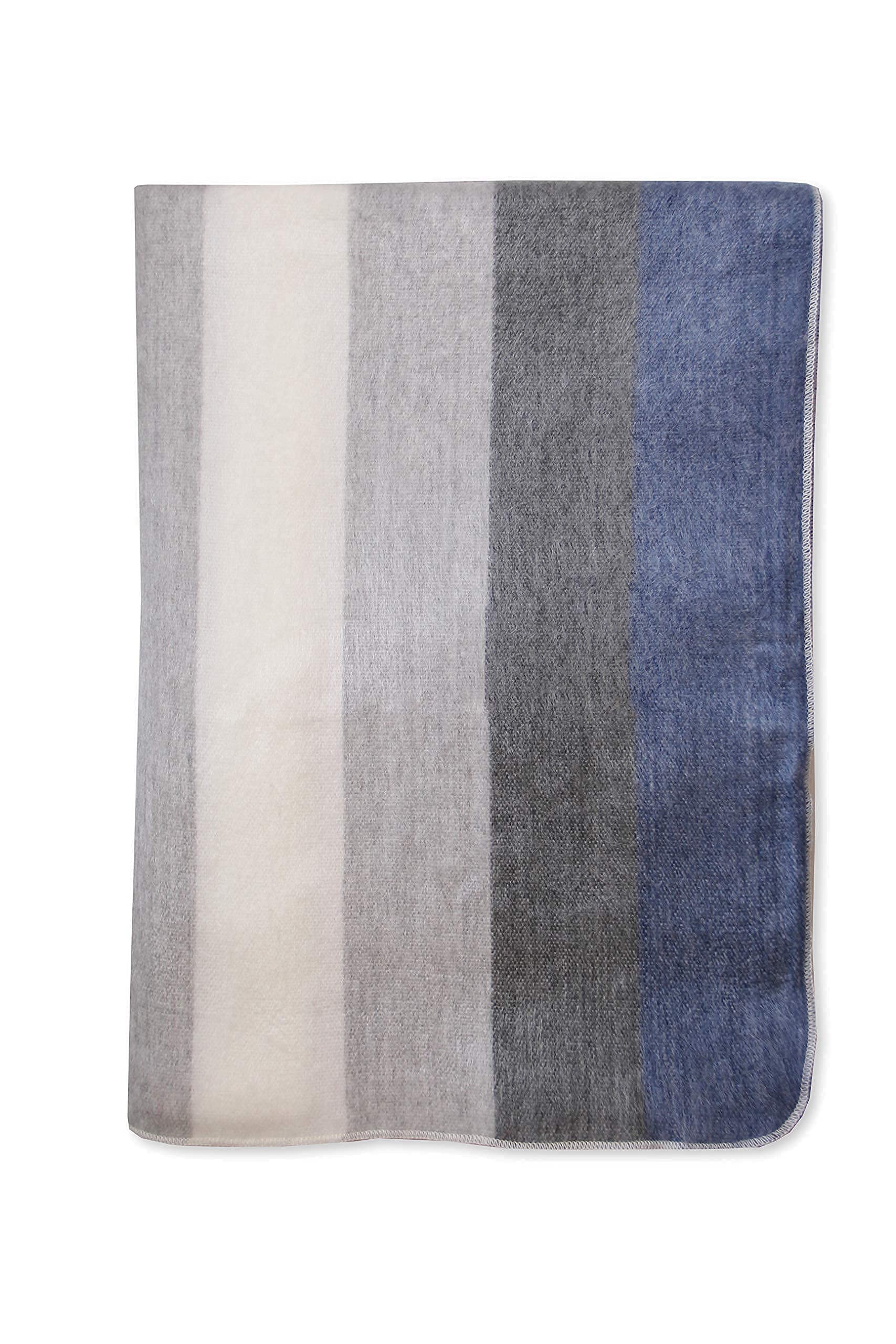 Premium Handmade Alpaca Wool Throw Blanket - Queen Size 87