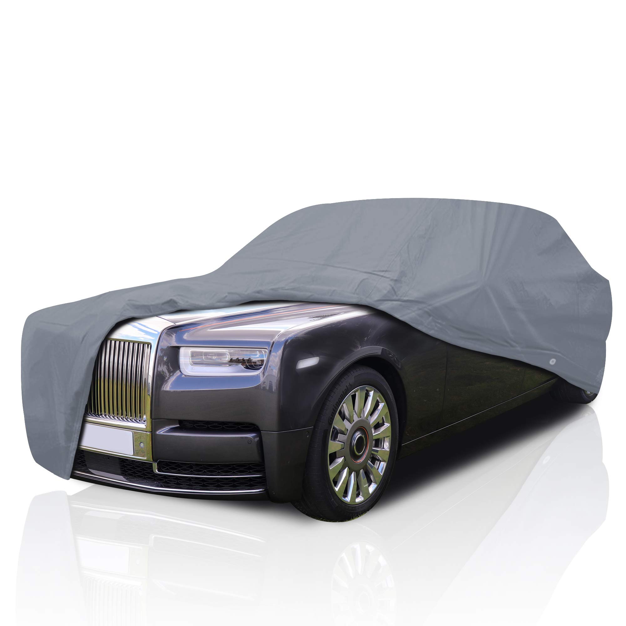 5 Layer Custom Fit Car Cover for Rolls Royce Ghost 2011-2023 - All Weather Protection, Windproof, Snowproof, Dustproof & Scratch Resistant - Perfect for Indoor/Outdoor Storage, Travel & Extreme Weather Protection