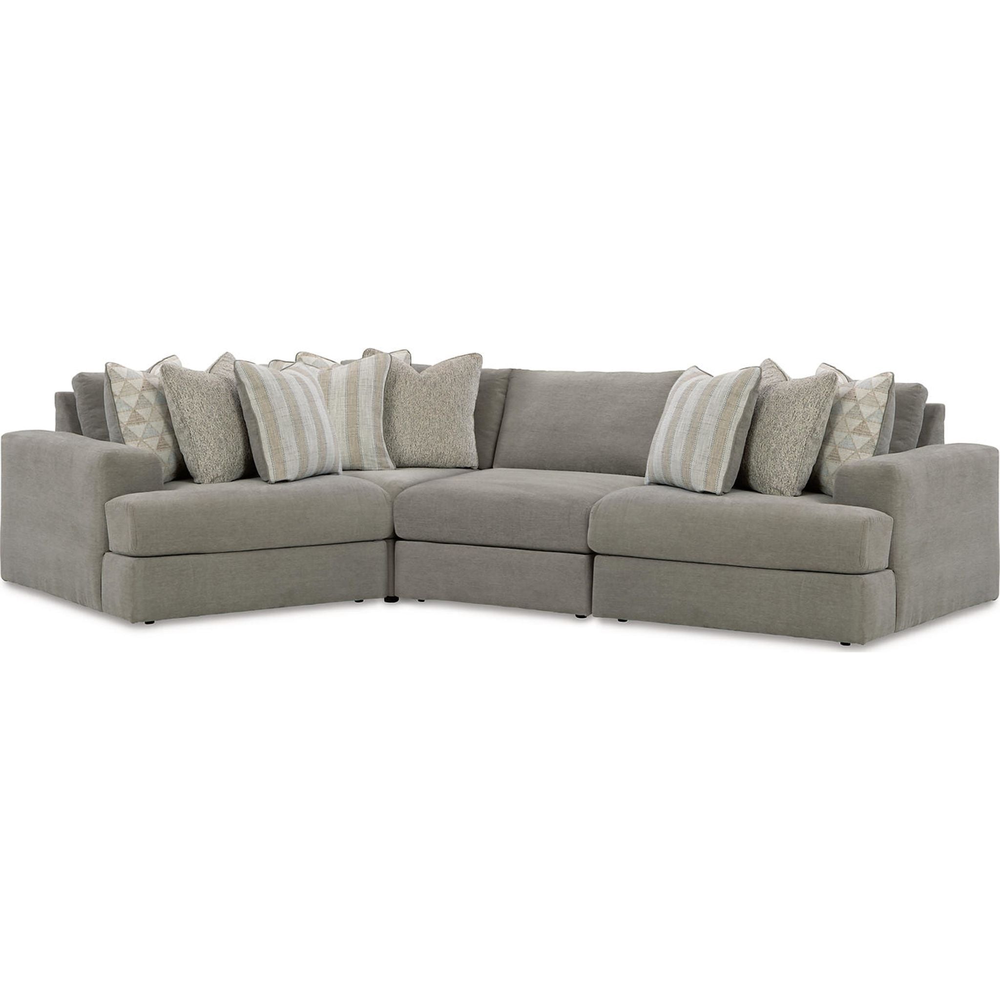 Avaliyah 4-Piece Modular Sectional Sofa Set - Modern L-Shaped Couch with Reversible Chaise for Living Room, Family Room & Home Theater