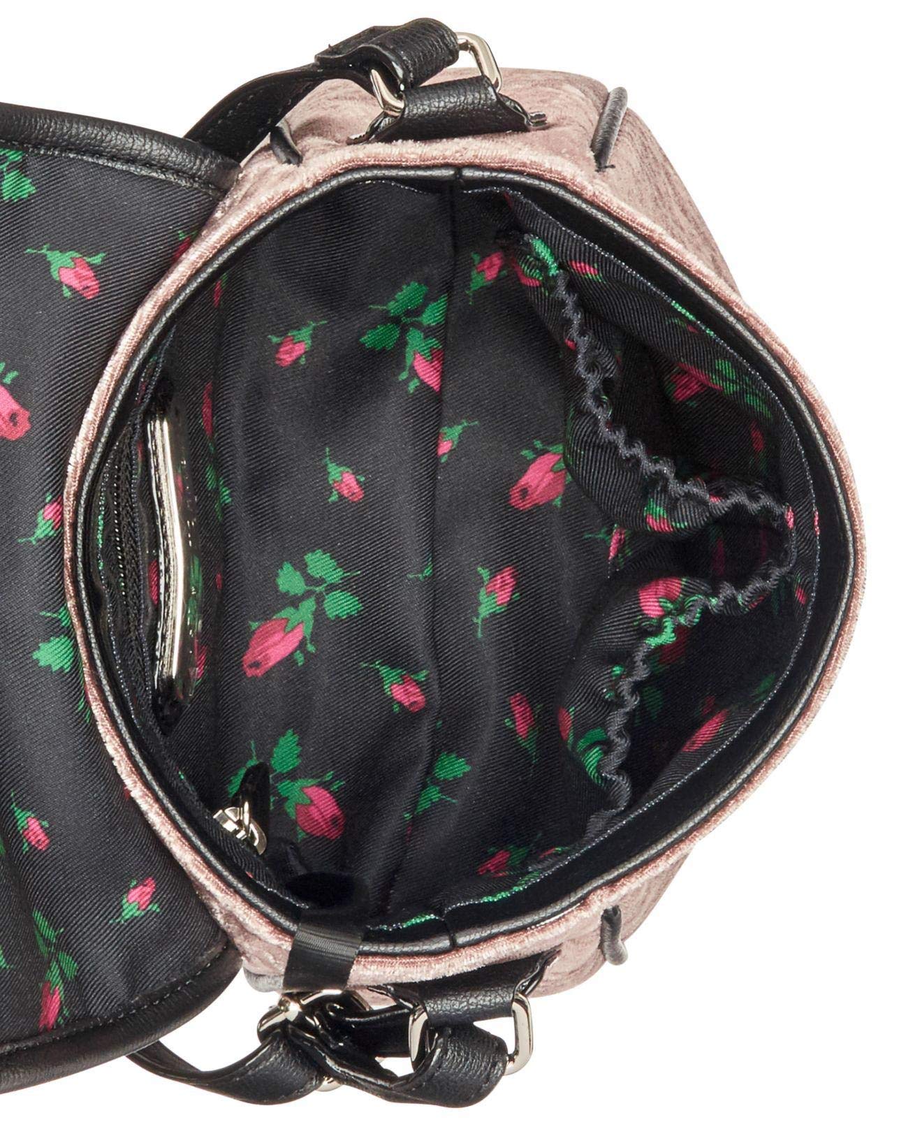 Betsey Johnson Women's Velvet Mini Phone Crossbody Shoulder Bag - Elegant Evening Purse for Parties, Date Nights & Special Occasions
