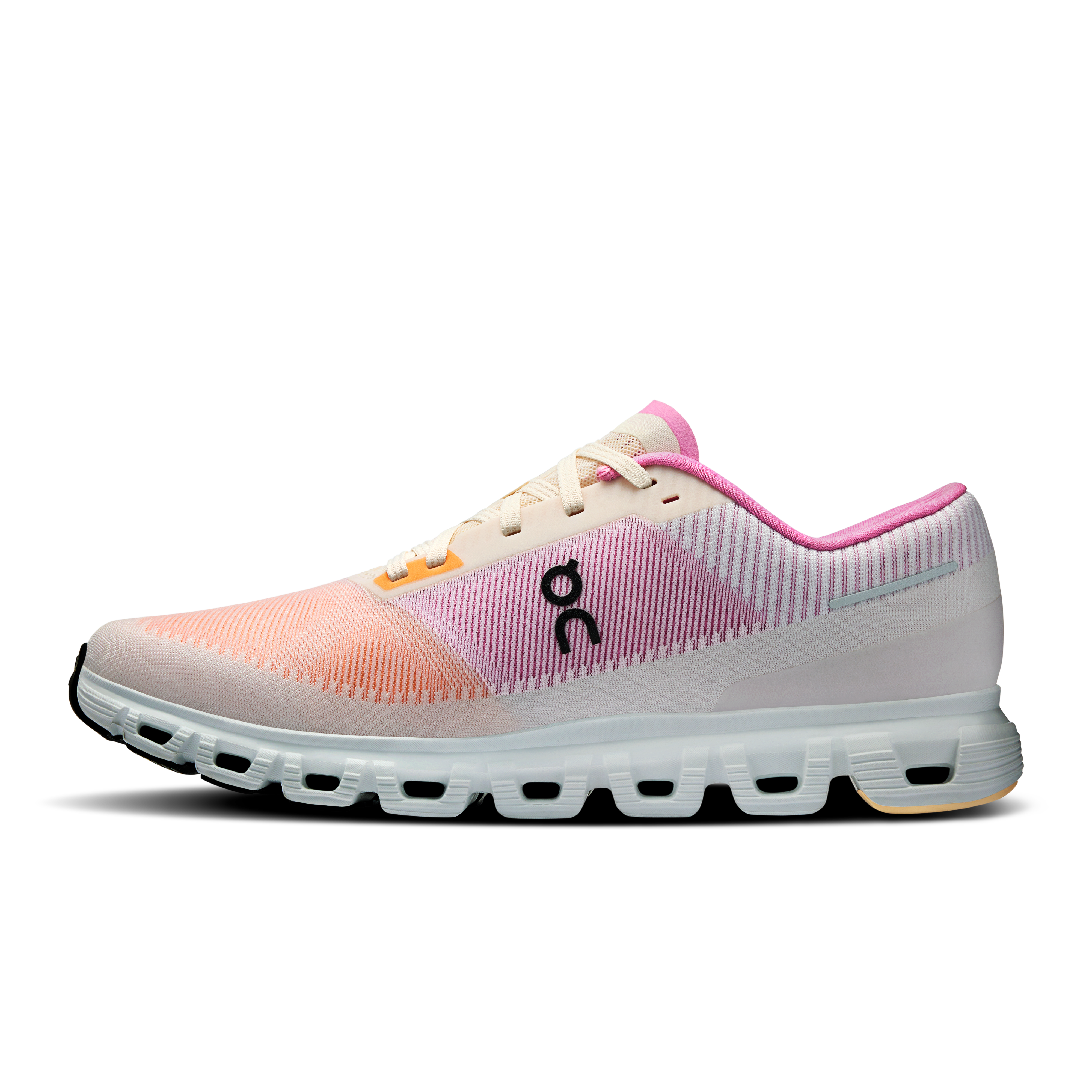 On Running Men's Cloud 6 Push Running Shoes - Lightweight & Breathable in Tangerine/Raspberry for Jogging, Gym Workouts & Daily Wear