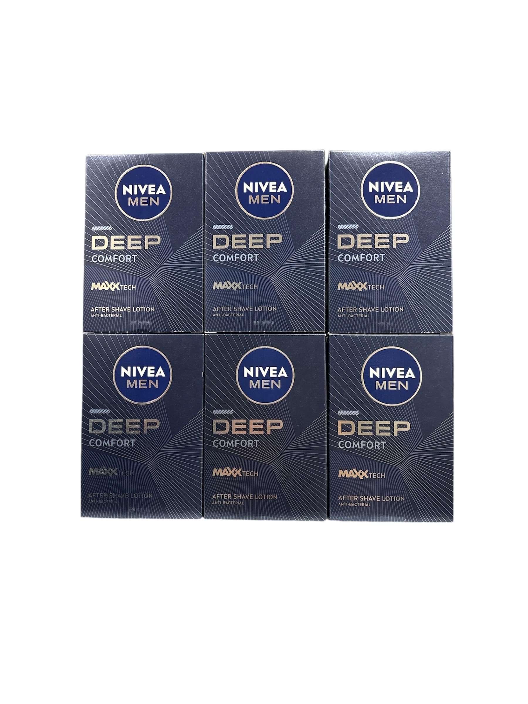 Nivea Men Deep Comforting Post Shave Lotion 3.3oz (100ml) - 6 Pack - Soothes & Hydrates Skin After Shaving - Perfect for Daily Skincare Routine & Travel