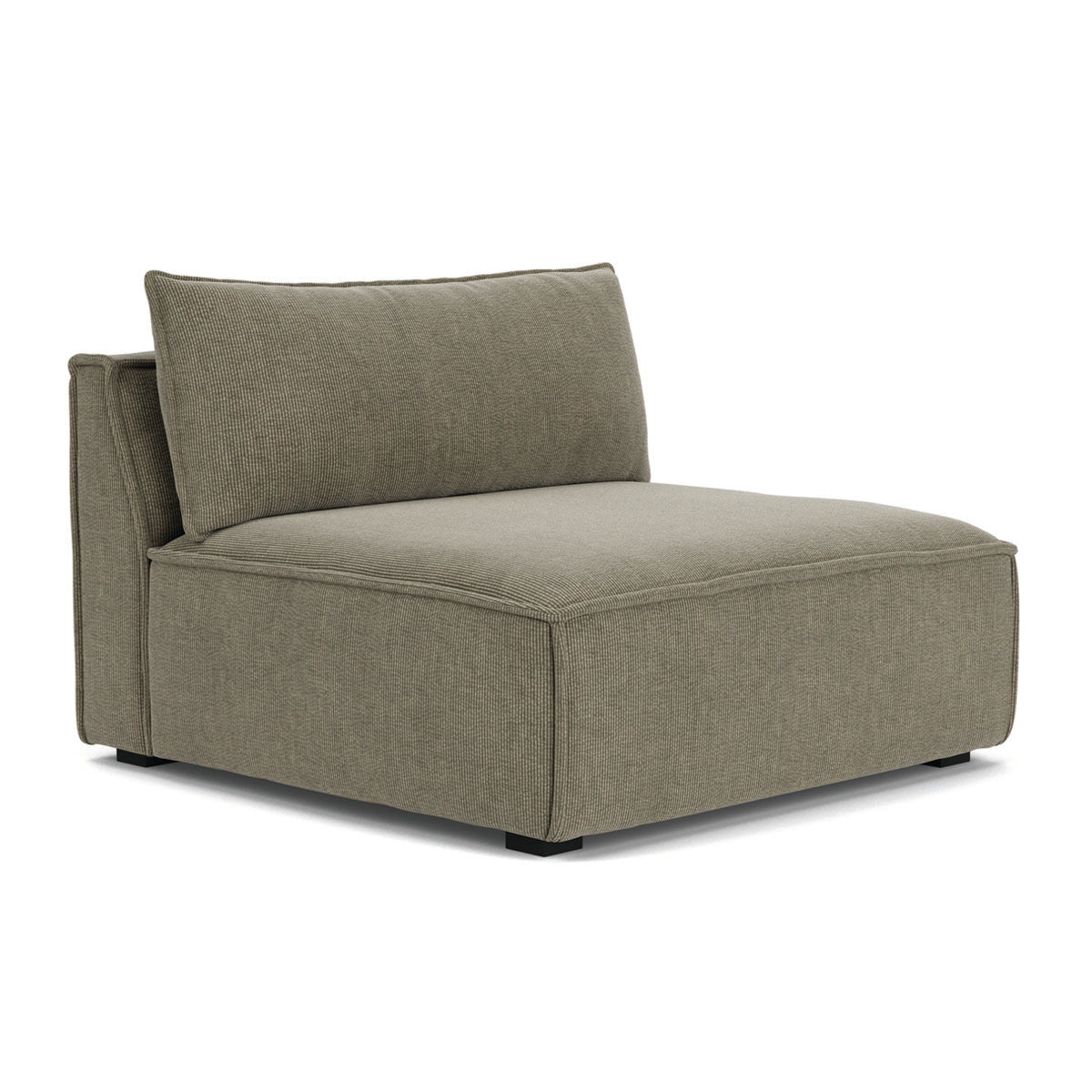 Daphne Velvet 1 Seater Modular Sofa (Armless) - Modern Living Room Furniture for Small Spaces & Apartments