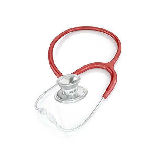 MDF MD One Epoch Lightweight Titanium Stethoscope for Adults - Burgundy Tube & Silver Chestpiece Headset (MDF777T17) | Ideal for Doctors, Nurses, Medical Students & Healthcare Professionals