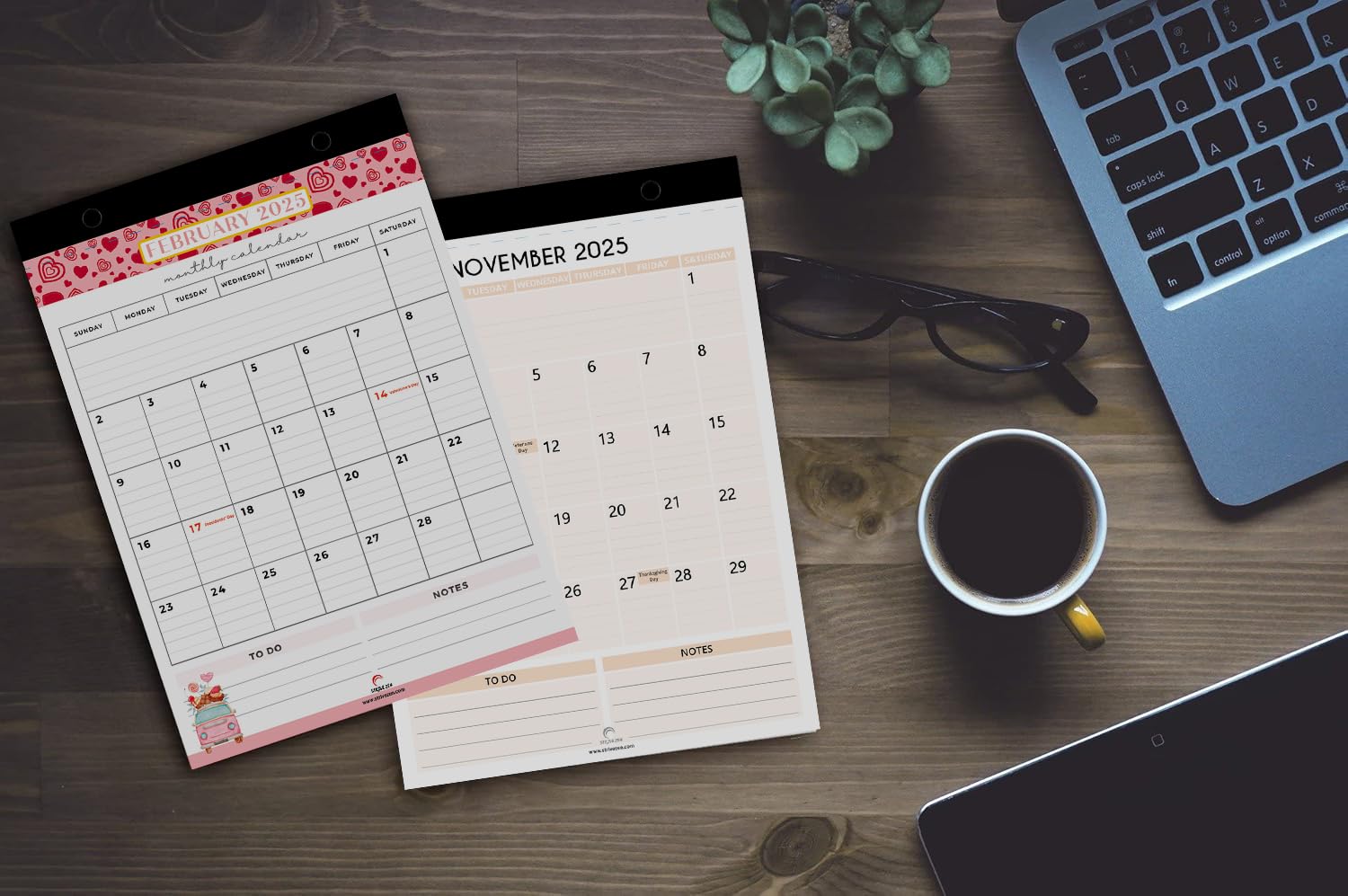 Strive Zen Magnetic Refrigerator Calendar 2025-2026 - A5 Size Dry Erase Fridge Planner for Family & Office - January 25 to December 26 - Perfect for Scheduling, Appointments & Meal Planning - Ideal for Kitchen, Home & Workspace Organization