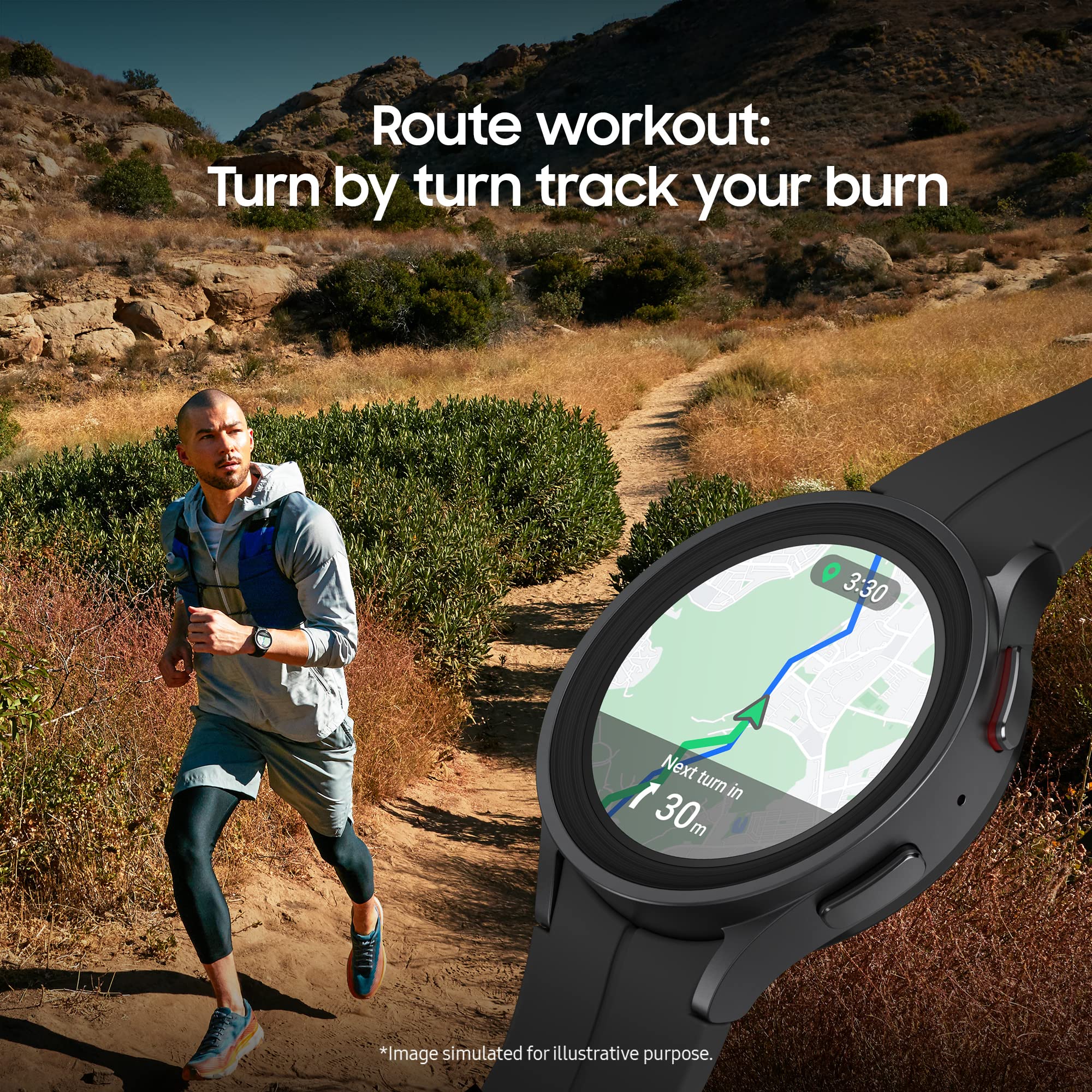 Samsung Galaxy Watch5 Pro 45mm LTE Smartwatch - Titanium Gray (Renewed UK Version) | Heart Rate Monitor, Sleep Tracking, GPS Fitness Tracker | 80hr Battery Life | Perfect for Running, Swimming & Daily Activity Tracking