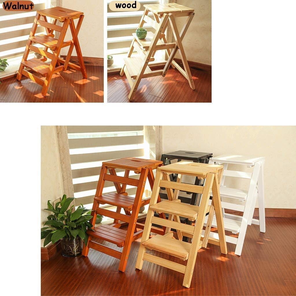 NEVKA 3-Step Folding Step Stool with Wide Pedal, Non-Slip Home Ladder Stool for Kitchen, Bathroom & Garden - Perfect for Reaching High Shelves, Cleaning & Outdoor Tasks