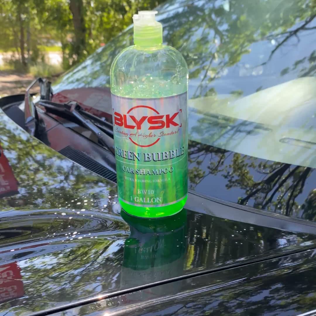 Premium Green Bubble Car Shampoo (32oz) - pH Balanced Auto Wash for Cars, Trucks & SUVs - Leaves Glossy Shine & Protects Paint - Ideal for Hand Washing & Foam Cannon Use