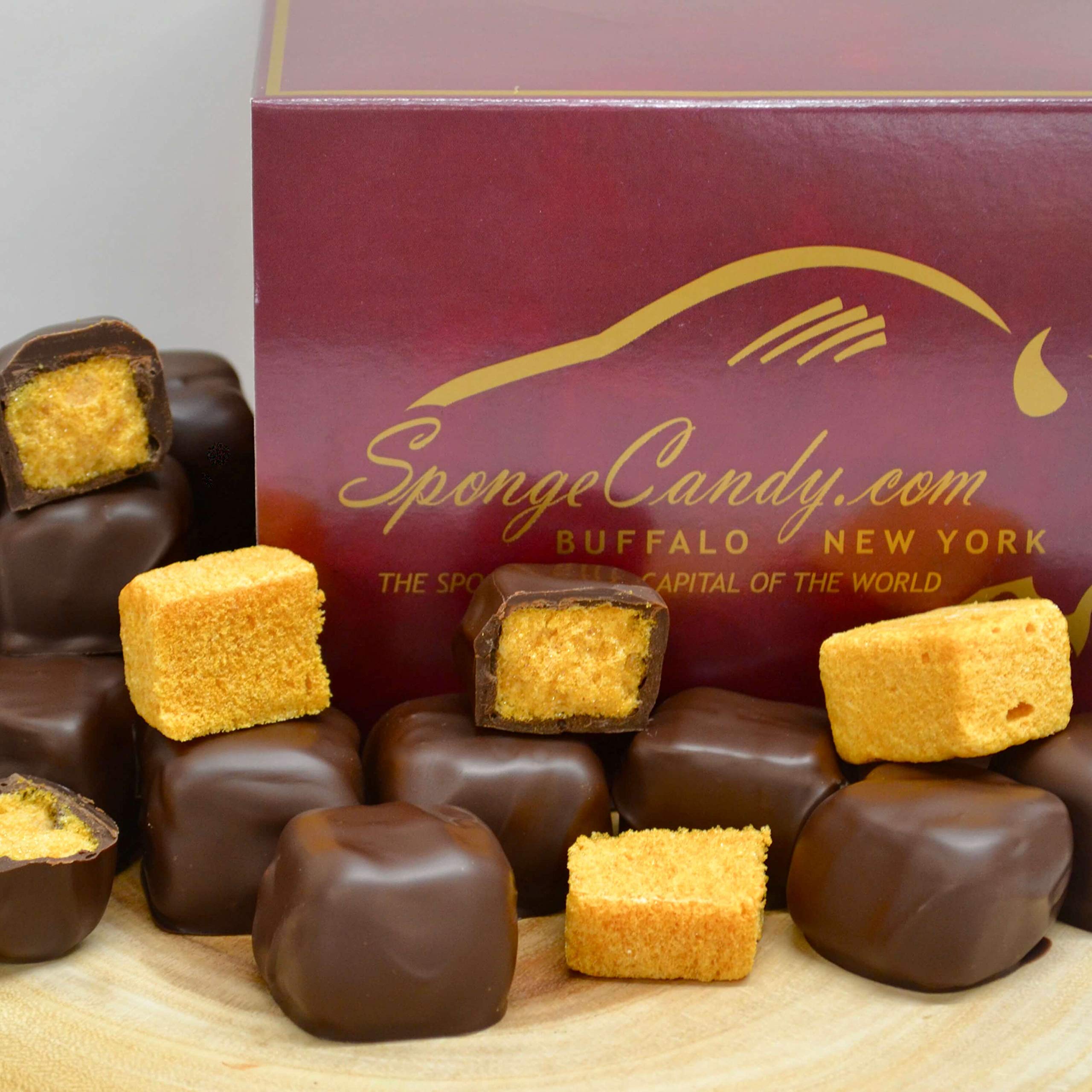 Premium Dark Chocolate Sponge Candy - Crunchy Honeycomb Toffee Treats - Perfect for Gifts, Desserts & Holiday Snacking