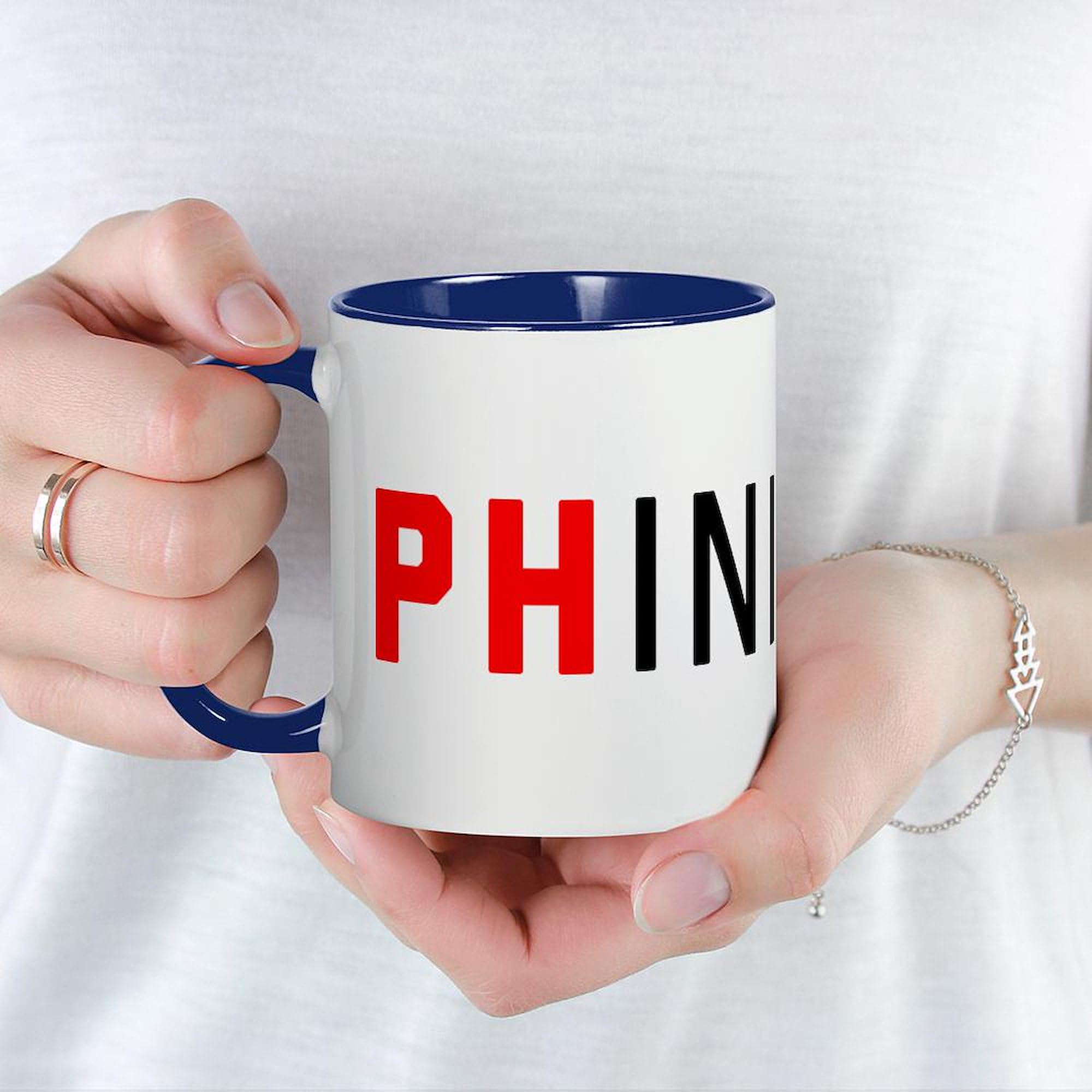 Phinished 11 oz (325 ml) Ceramic Coffee Mug - Insulated Travel Mug for Hot & Cold Drinks - Perfect for Office, Home, or Camping Use