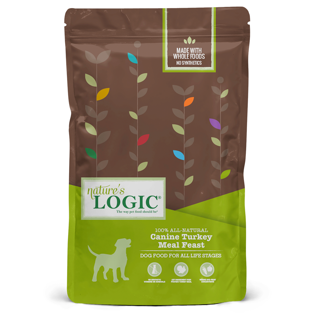 Nature's Logic Original Grains Turkey Meal Feast Dry Dog Food - High Protein Grain-Inclusive Kibble for Adult Dogs - Perfect for Daily Meals & Active Lifestyles