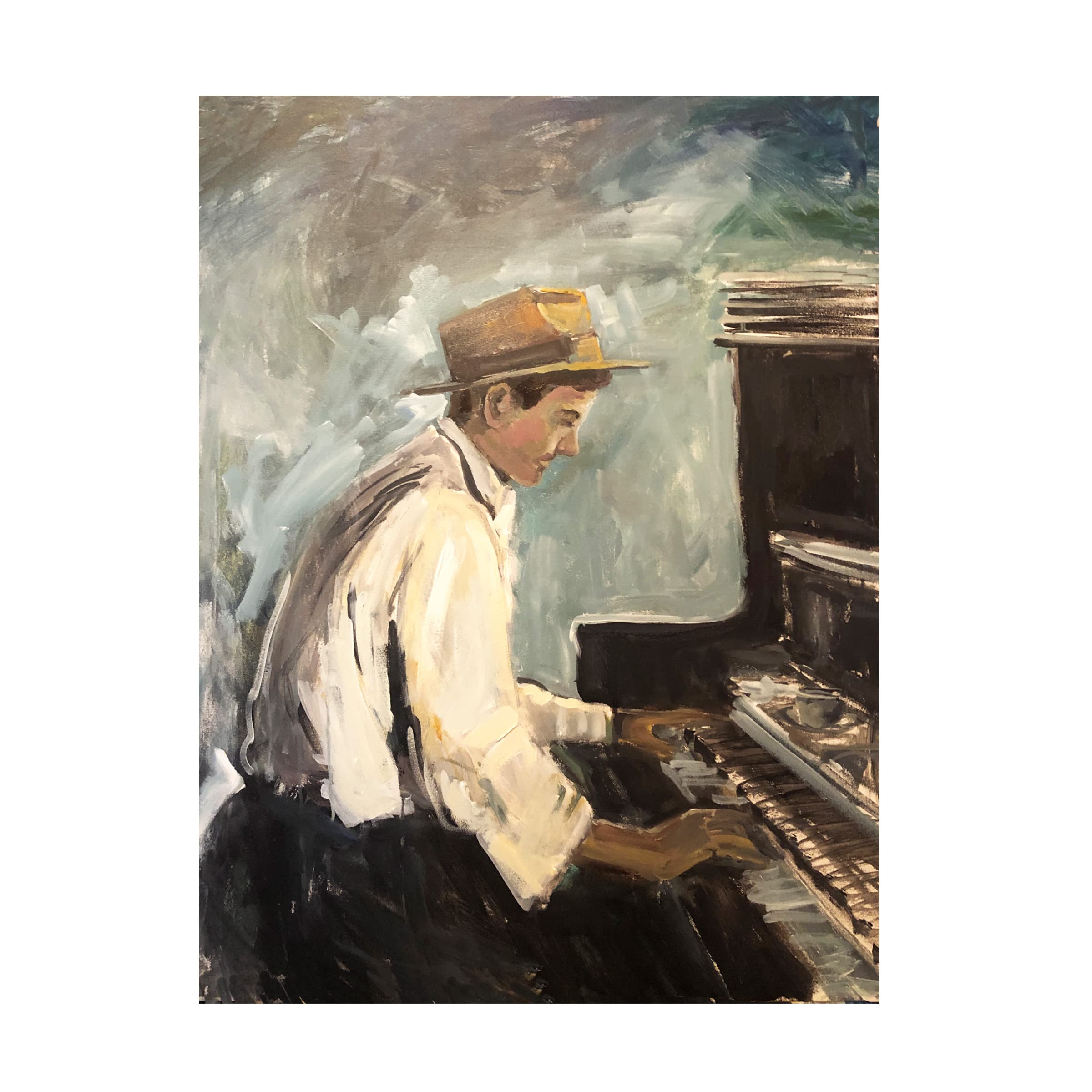Trademark Fine Art 'Listen To The Music IV' Canvas Wall Art by Allayn Stevens - Perfect for Living Room, Bedroom & Office Decor