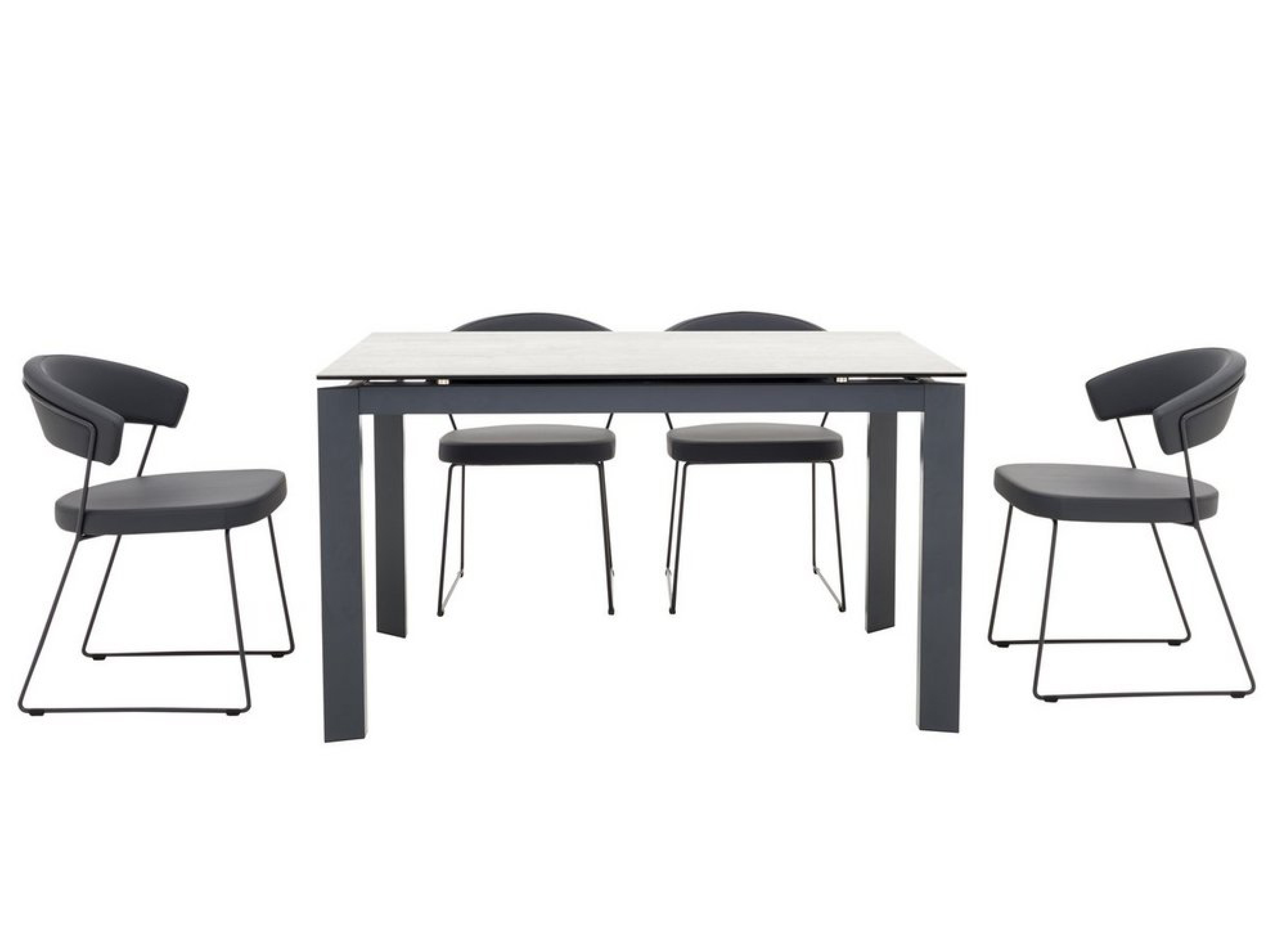 Baron Table - Modern Dining Table for Home & Office | Elegant Wooden Table for Kitchen, Dining Room, Living Room | Perfect for Family Gatherings, Dinner Parties & Workspace