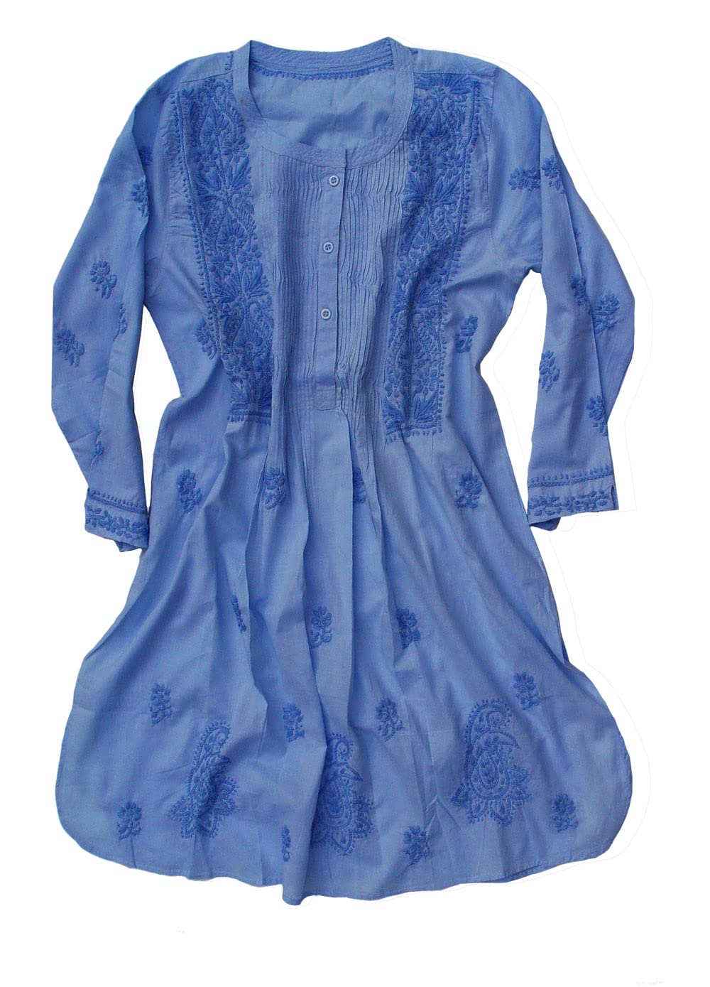 Pure Cotton Hand Embroidered Tunic Top - Traditional Indian Kurti & Blouse for Women | Perfect for Festivals, Weddings & Casual Wear