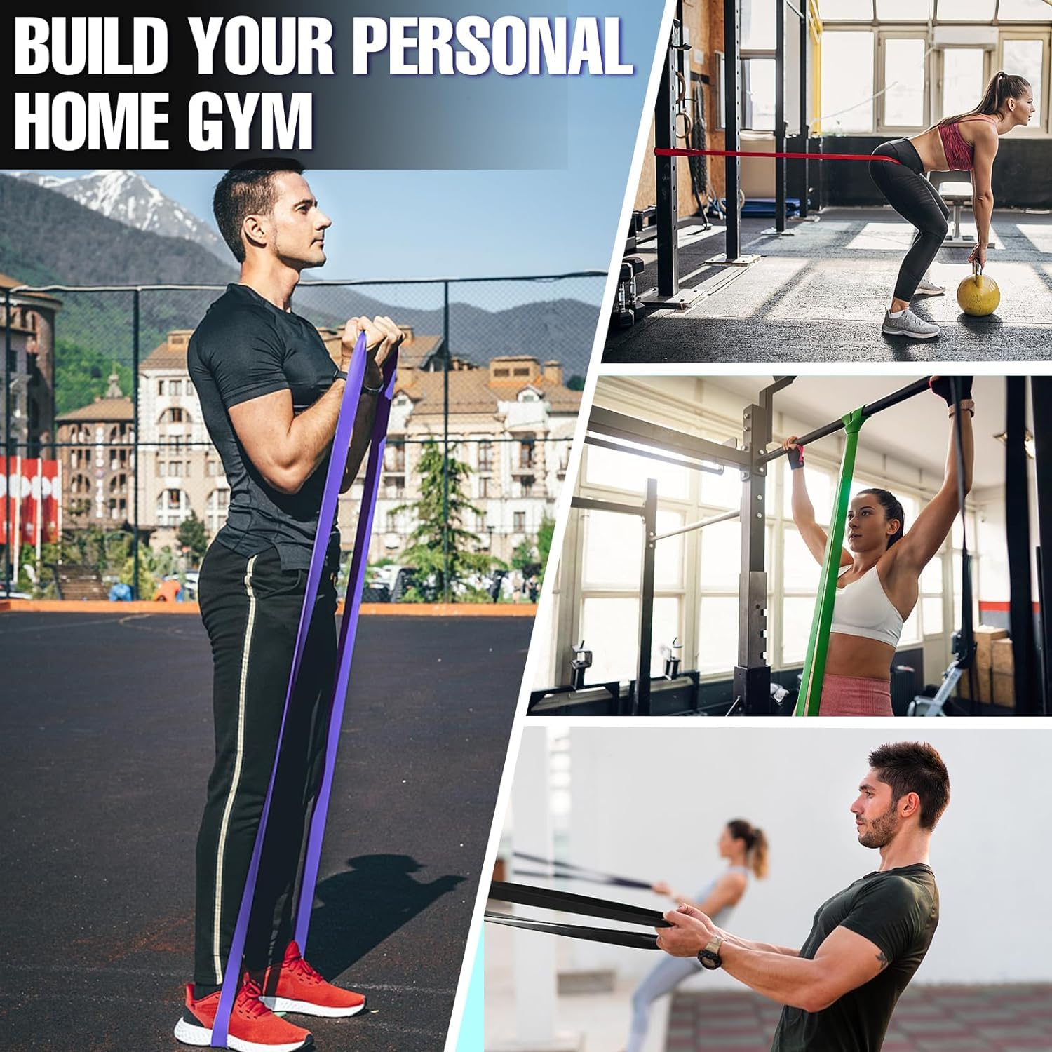 MEOGUTYI Resistance Band Set - Heavy Duty Pull Up Assist & Exercise Bands for Strength Training, Stretching, Physical Therapy & Home Workouts | Perfect for Gym, Yoga, Rehabilitation & Fitness Routines